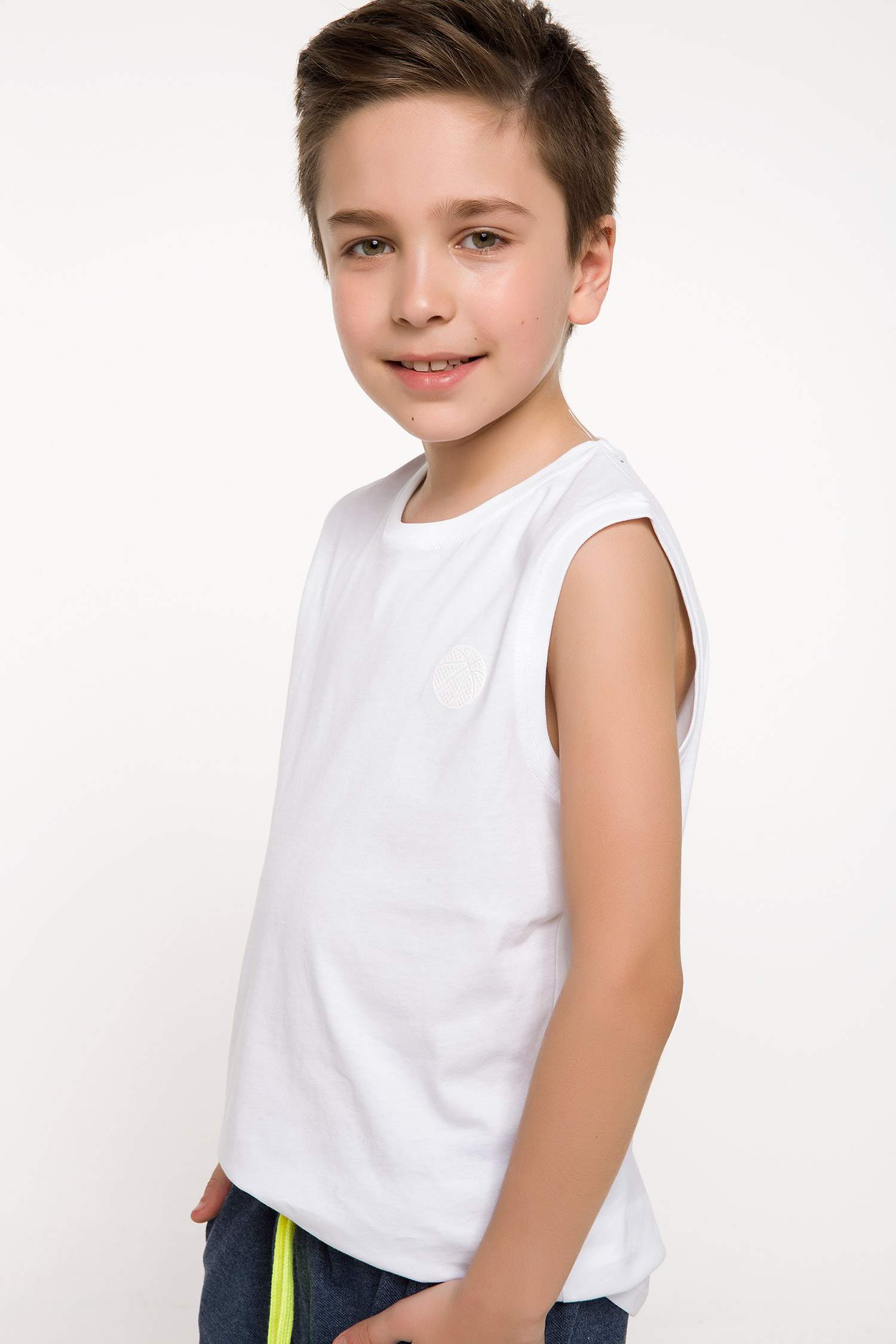 Beyaz Erkek Çocuk Genç Erkek Basic Atlet 833339 DeFacto