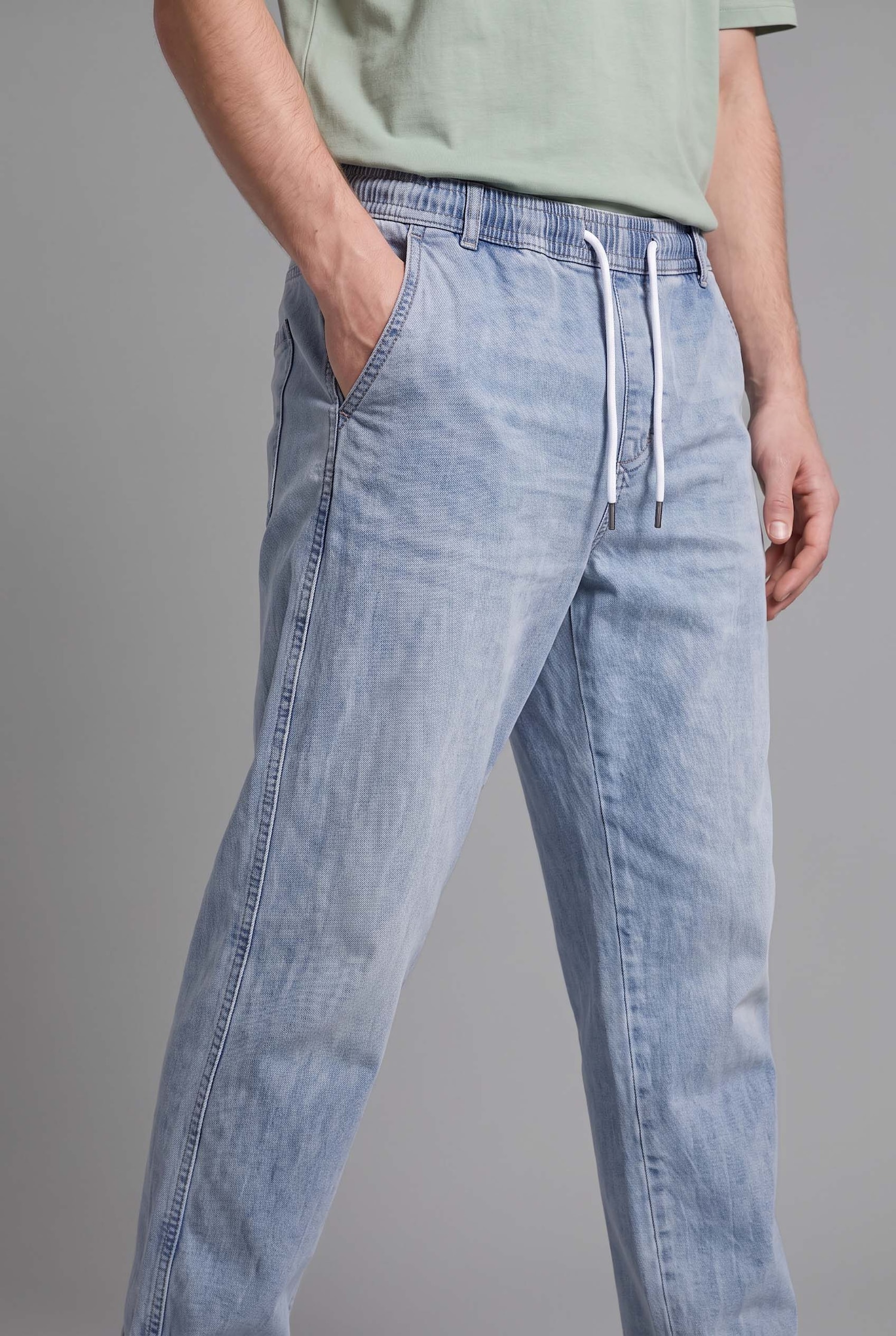 DeFacto Bağcıklı Wide Leg Jean Pantolon görsel 6