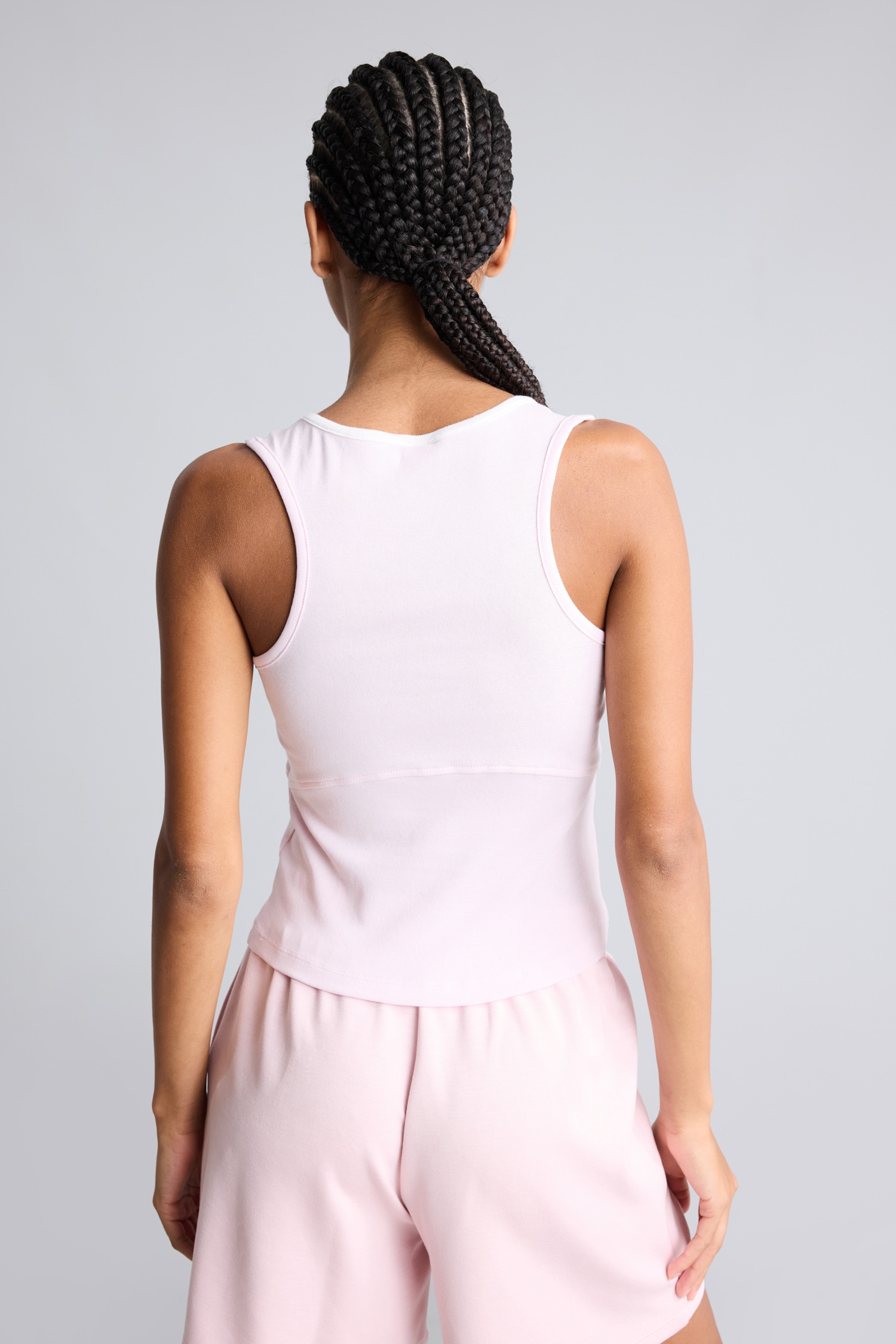 DeFacto Katmanlı Yaka Ribana Crop Basic Atlet görsel 5