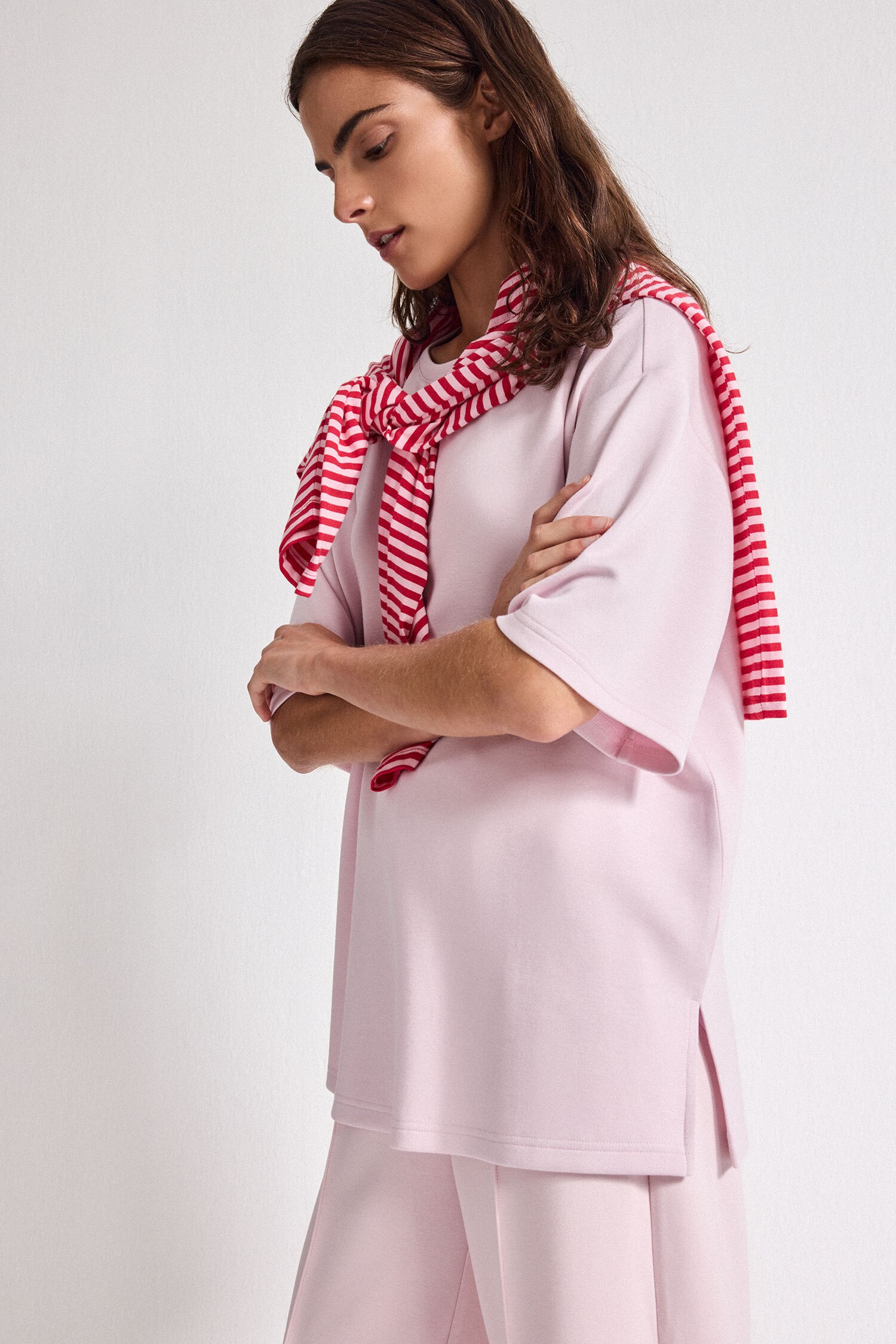 DeFacto Oversize Basic Tişört görsel 4
