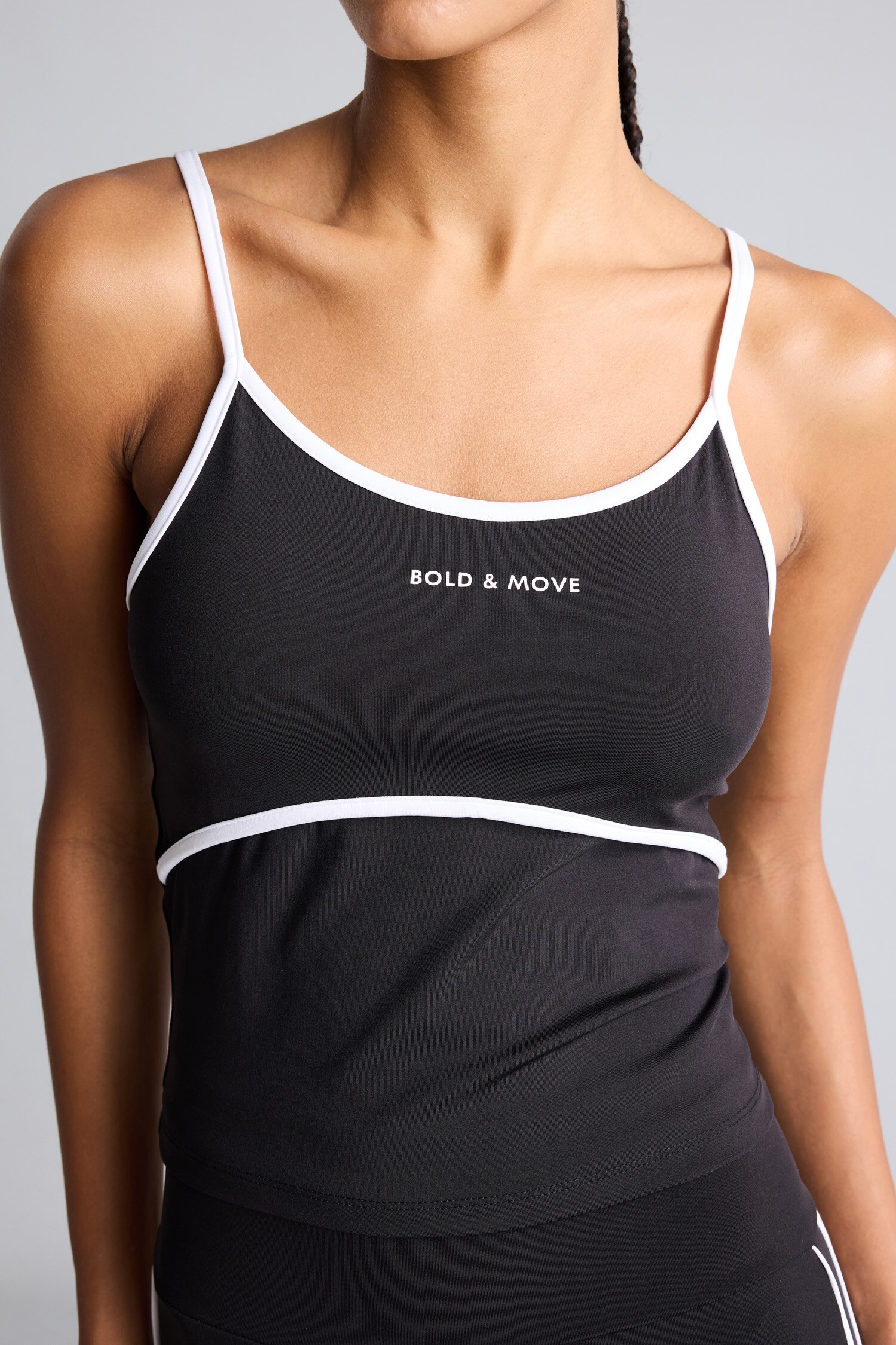 DeFacto Baskılı İnce Askılı Crop Atlet görsel 4