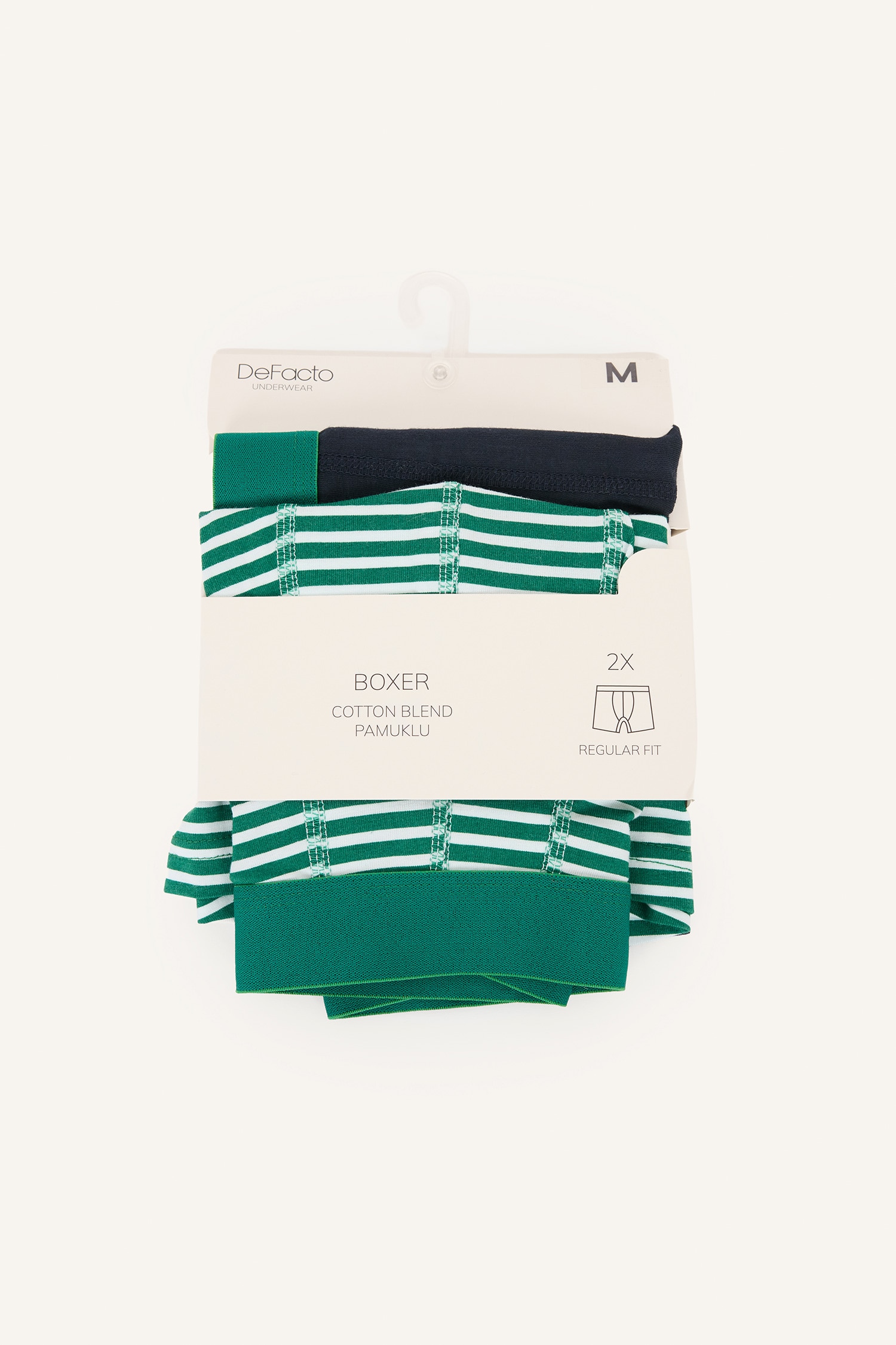 DeFacto Regular Fit Çizgili 2'li Boxer