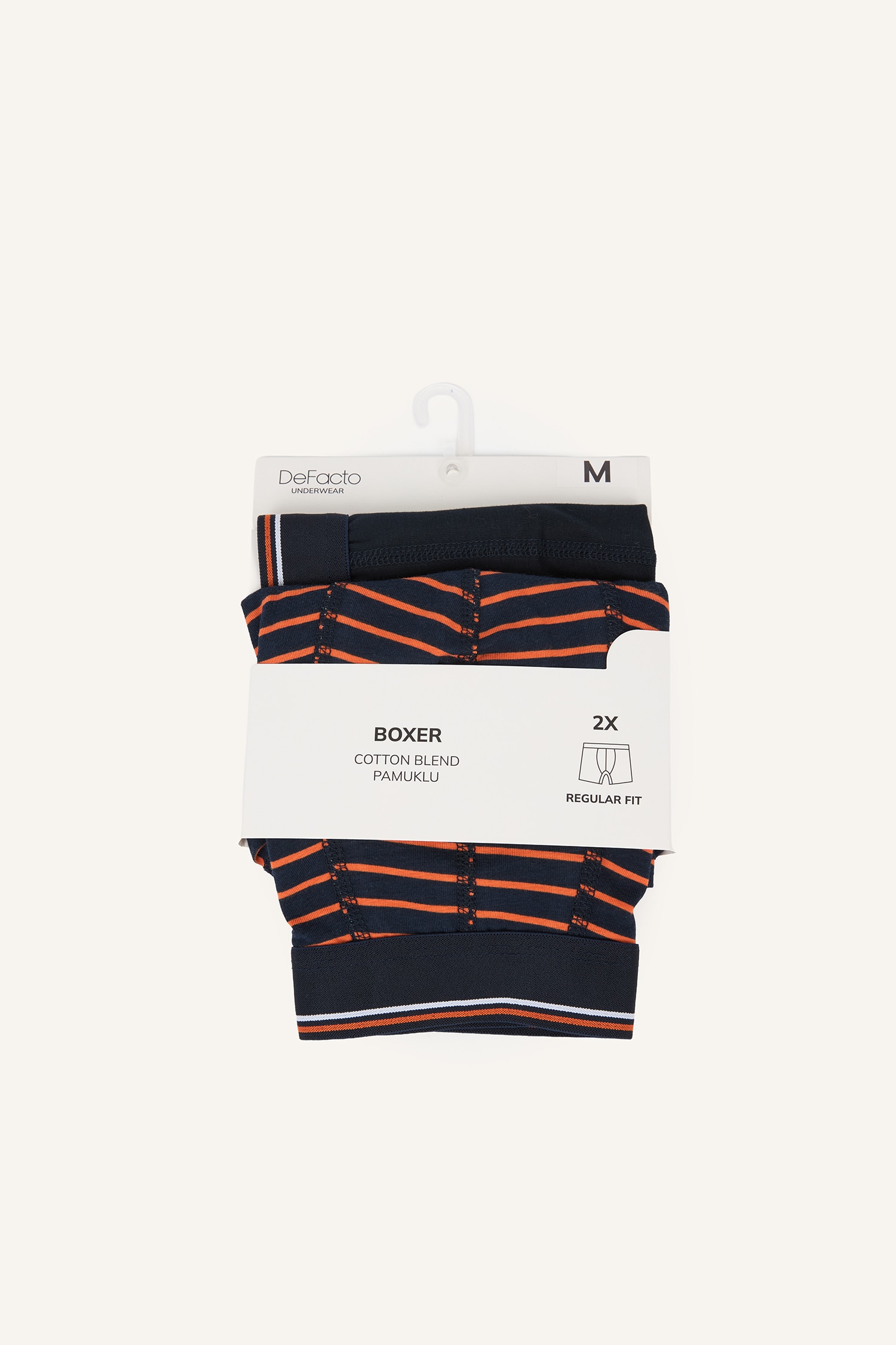 DeFacto Regular Fit Cizgili 2'li Boxer