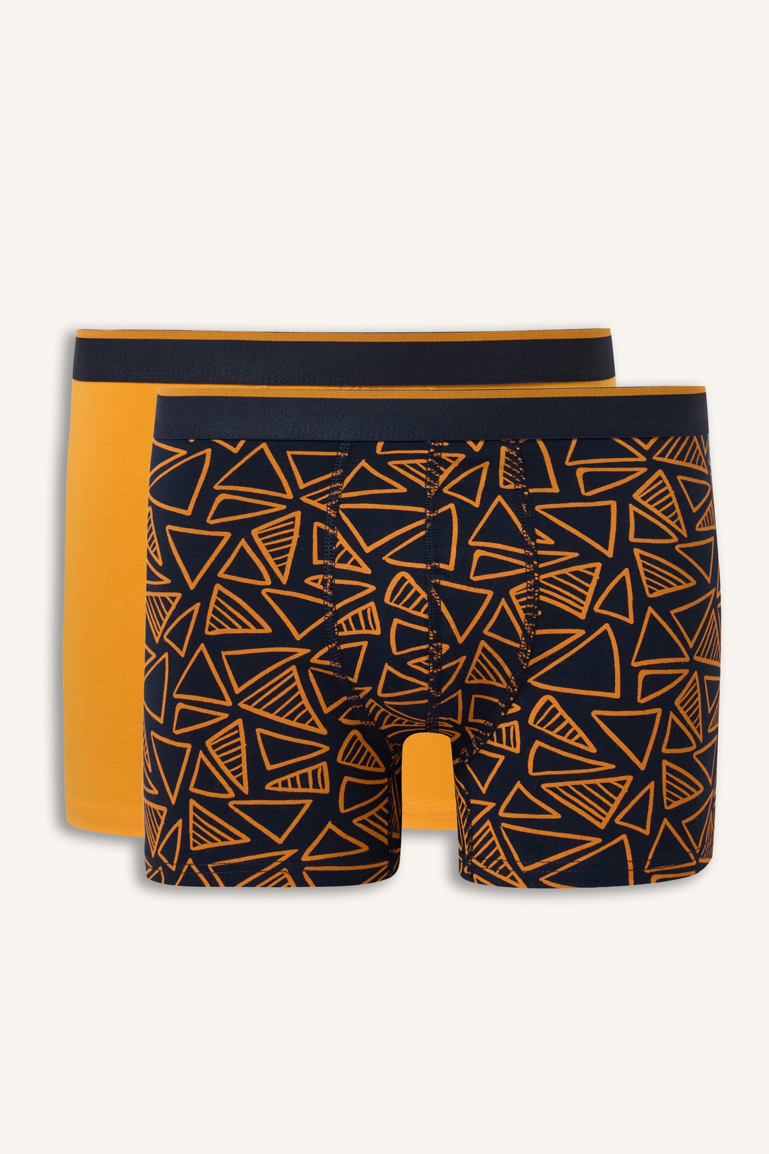 DeFacto Geometrik Desenli Regular Fit 2'li Boxer