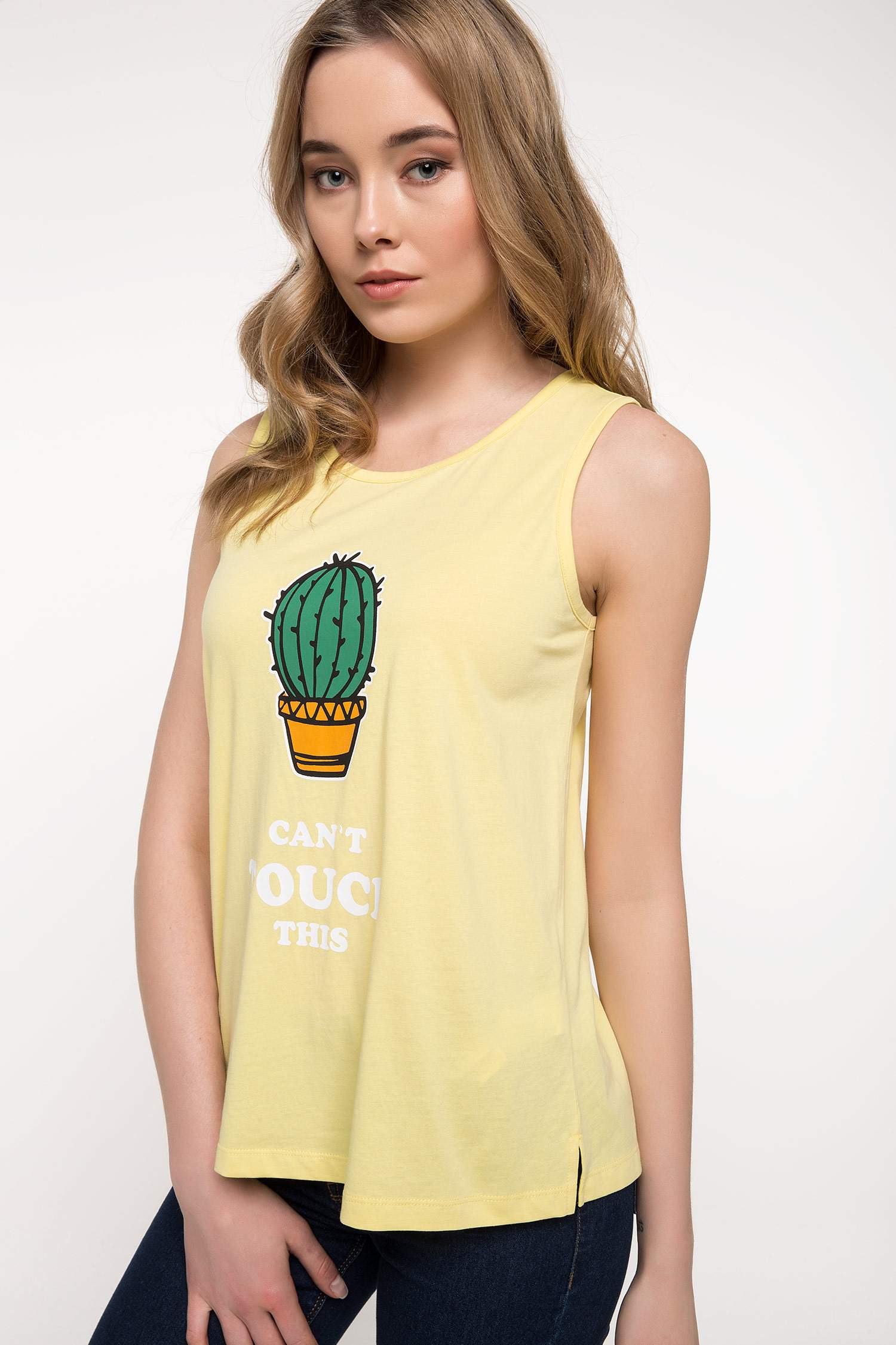 Defacto Slim Fit Baskılı Atlet. 3