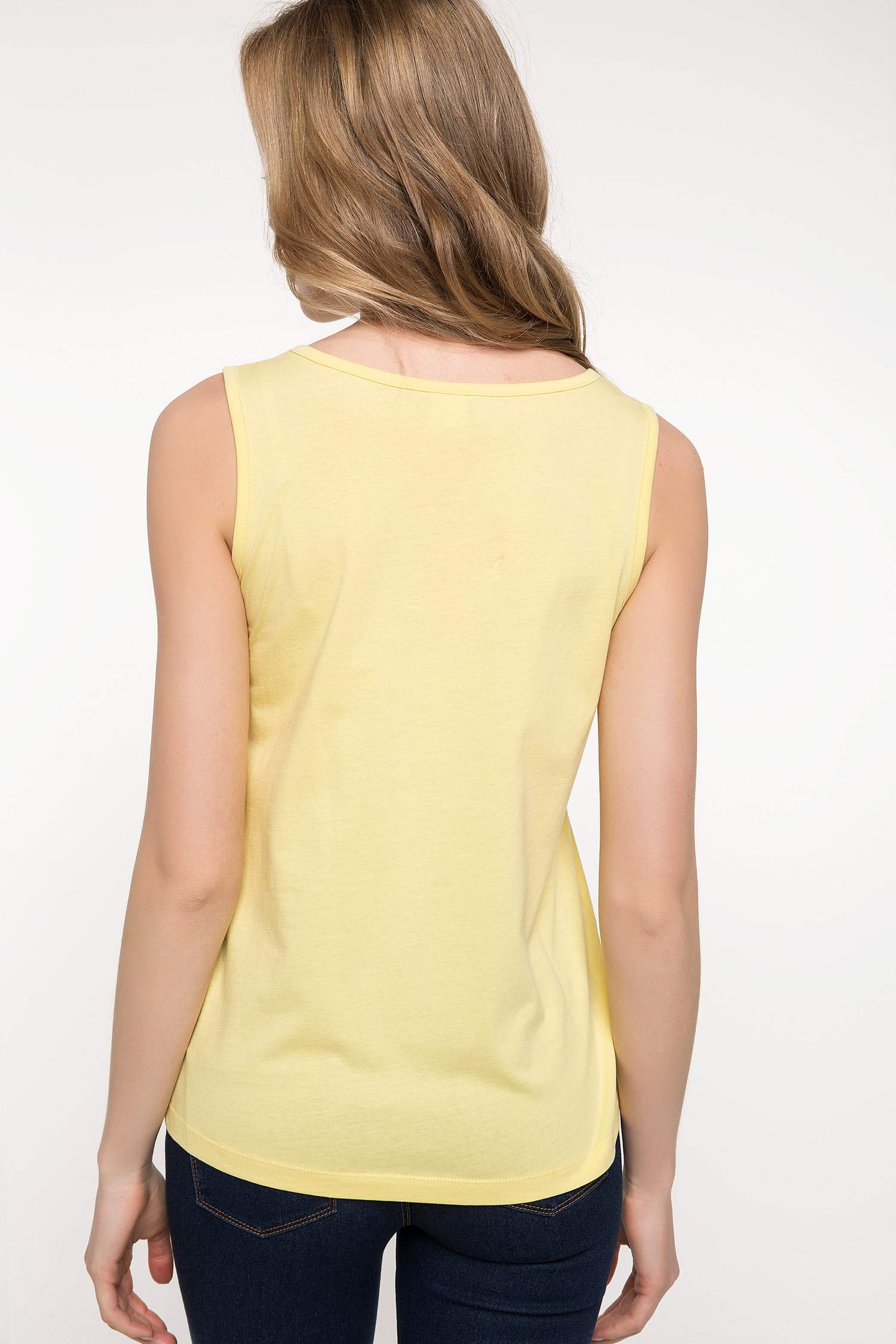Defacto Slim Fit Baskılı Atlet. 4