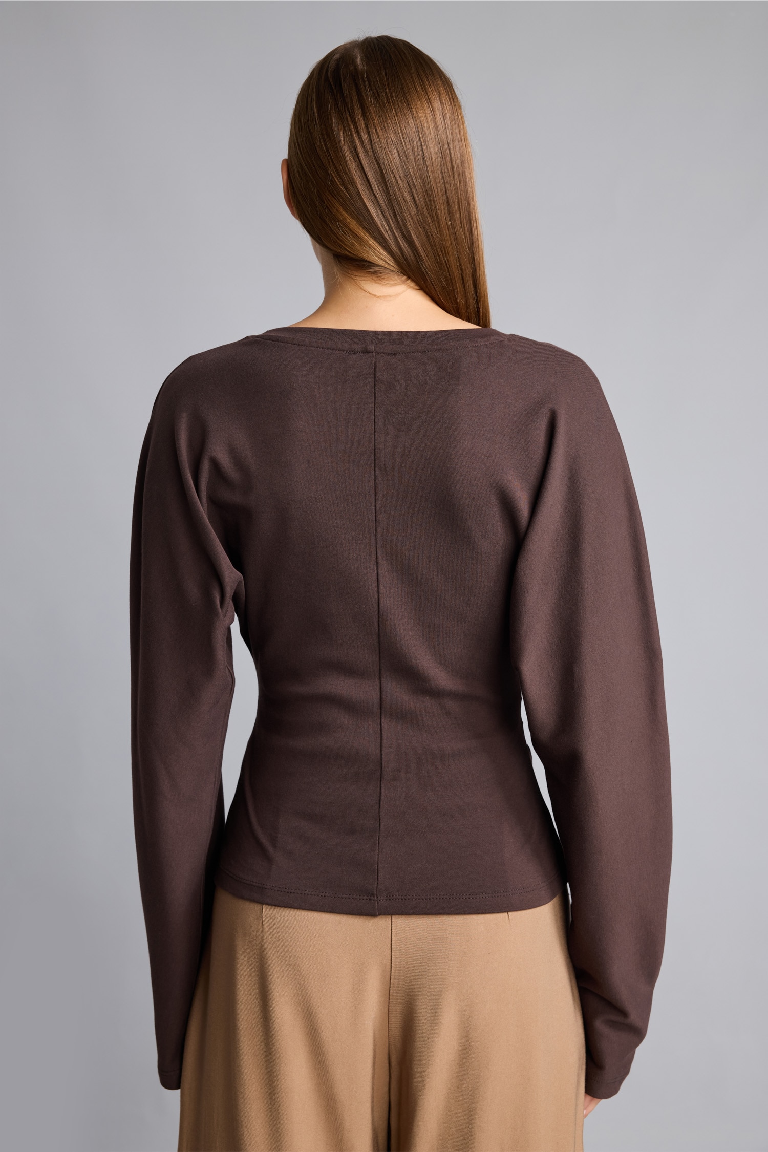 DeFacto Dikiş Detaylı Slim Fit Uzun Kollu Basic Tişört görsel 5