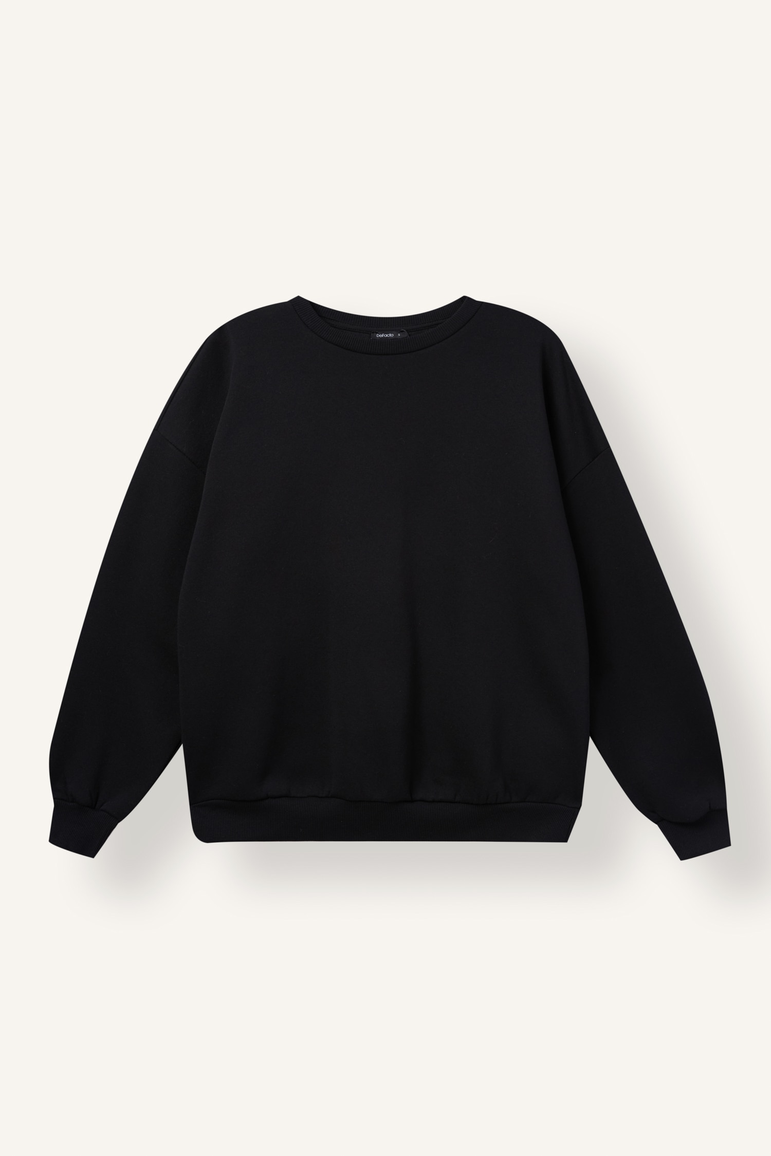 DeFacto Oversize Bisiklet Yaka Basic Sweatshirt