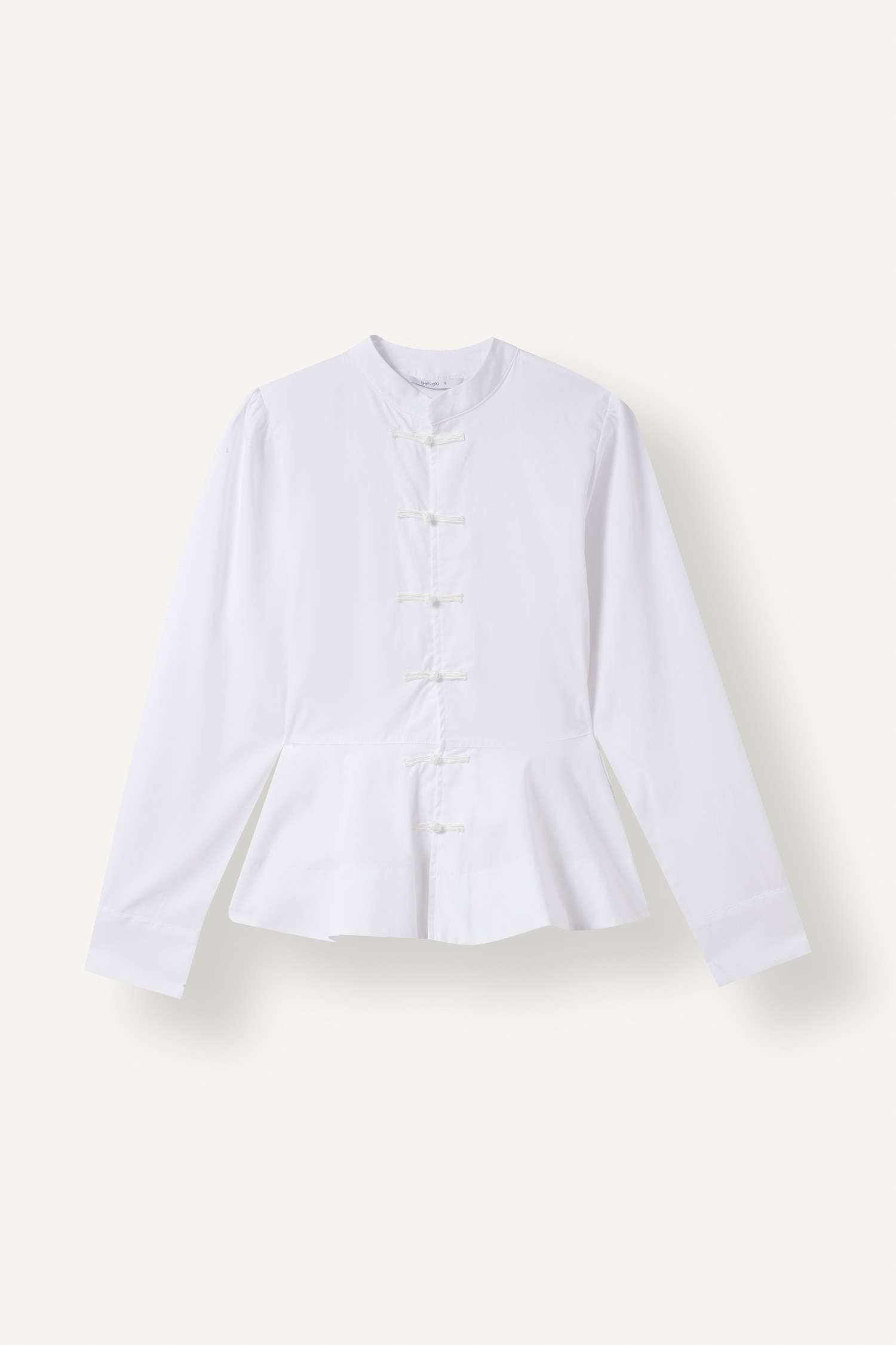 DeFacto Fitted Peplum Poplin Gömlek