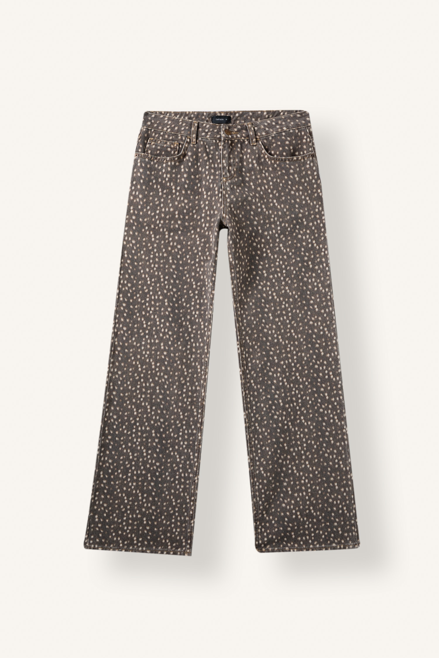 DeFacto Kamuflaj Desenli Straight Fit Pantolon