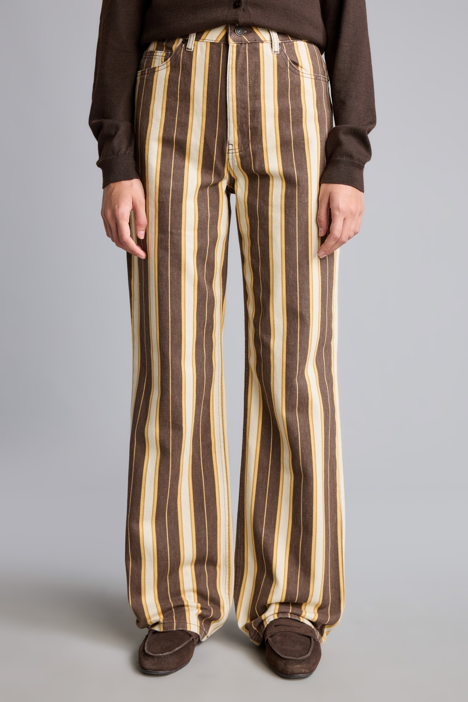 DeFacto Straight Fit Çizgili Pantolon görsel 3