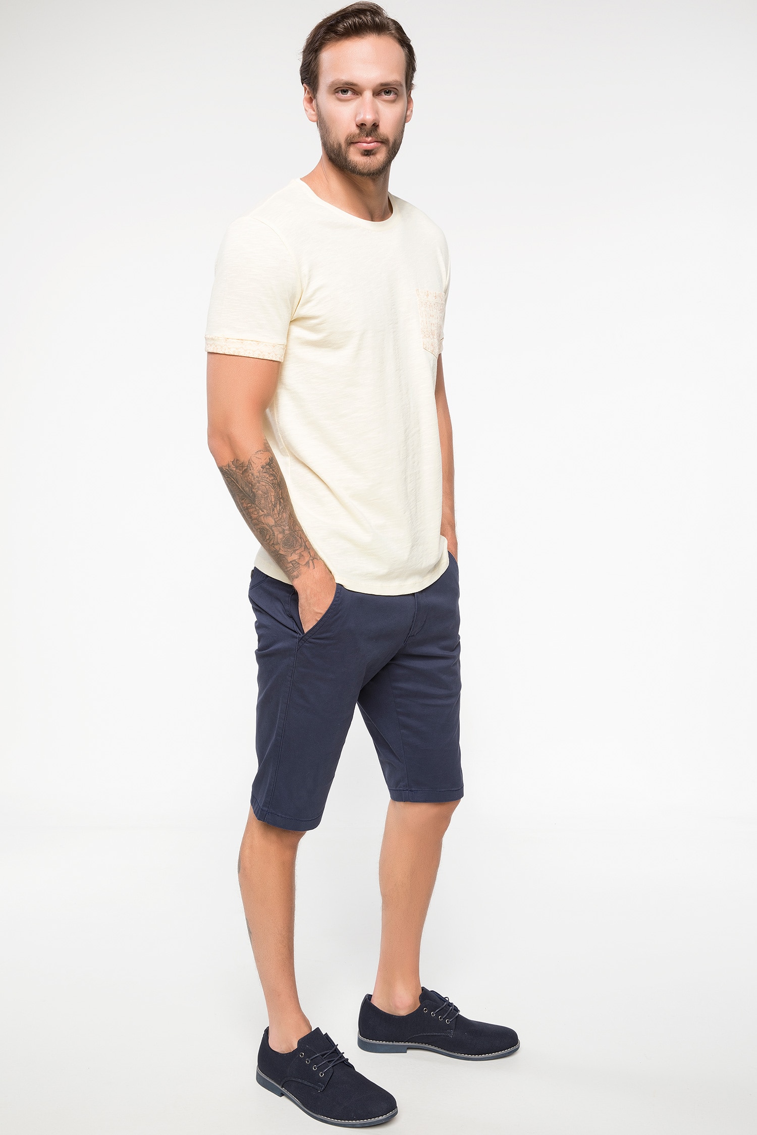 Defacto Cep Detaylı T-shirt. 2