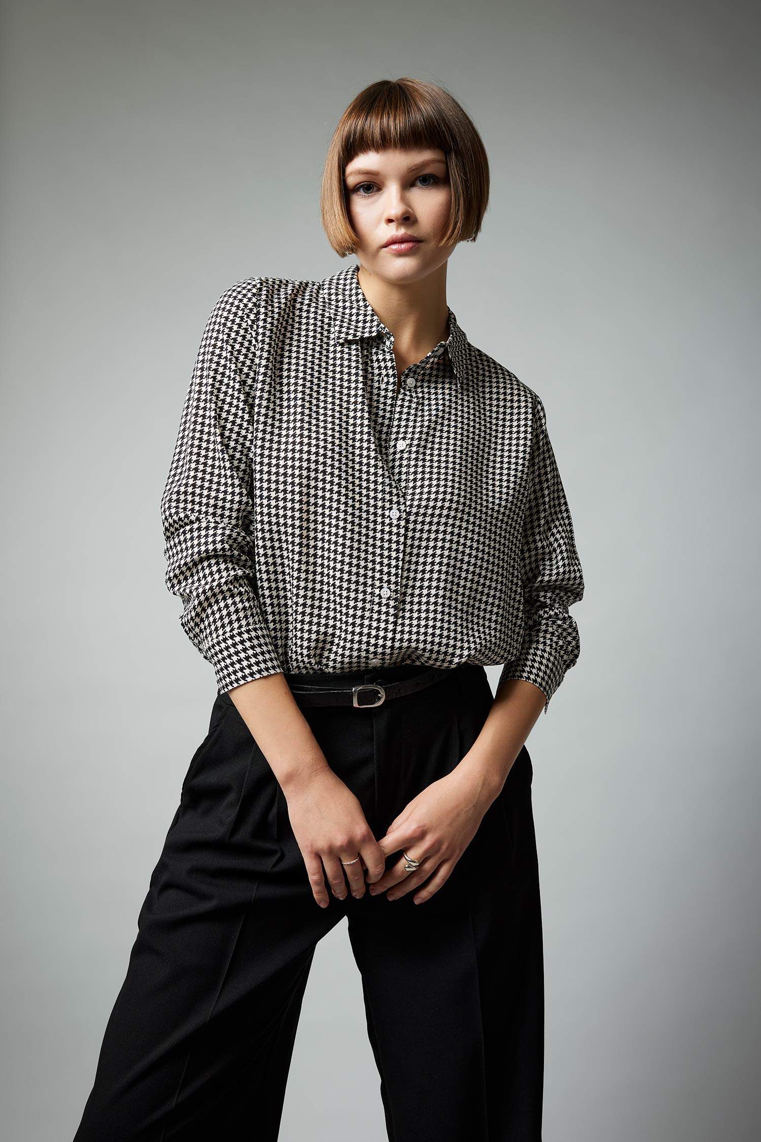 Regular Fit Shirt Collar Long Sleeve Shirt