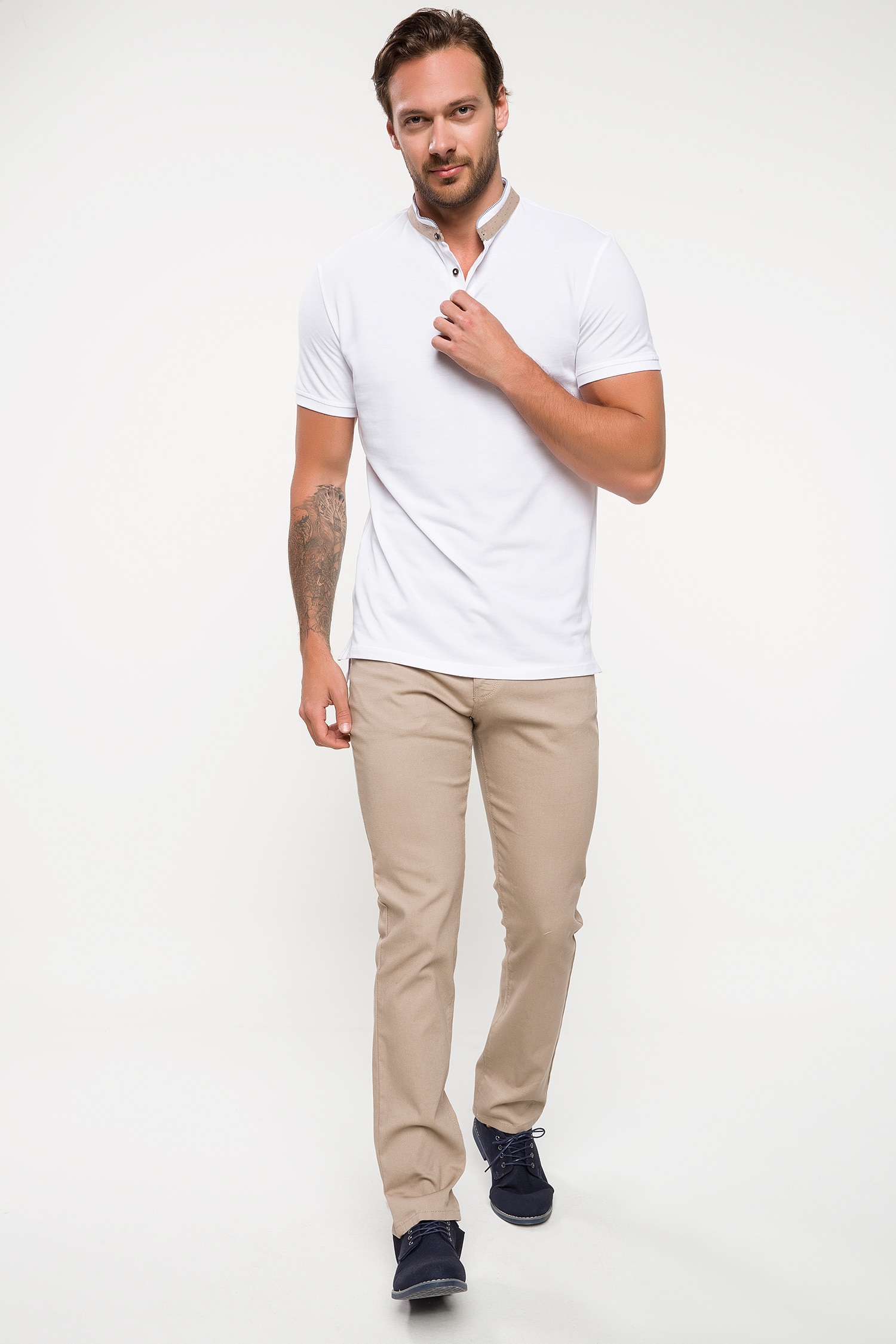 Defacto Yaka Detaylı Slim Fit Polo T-shirt. 2