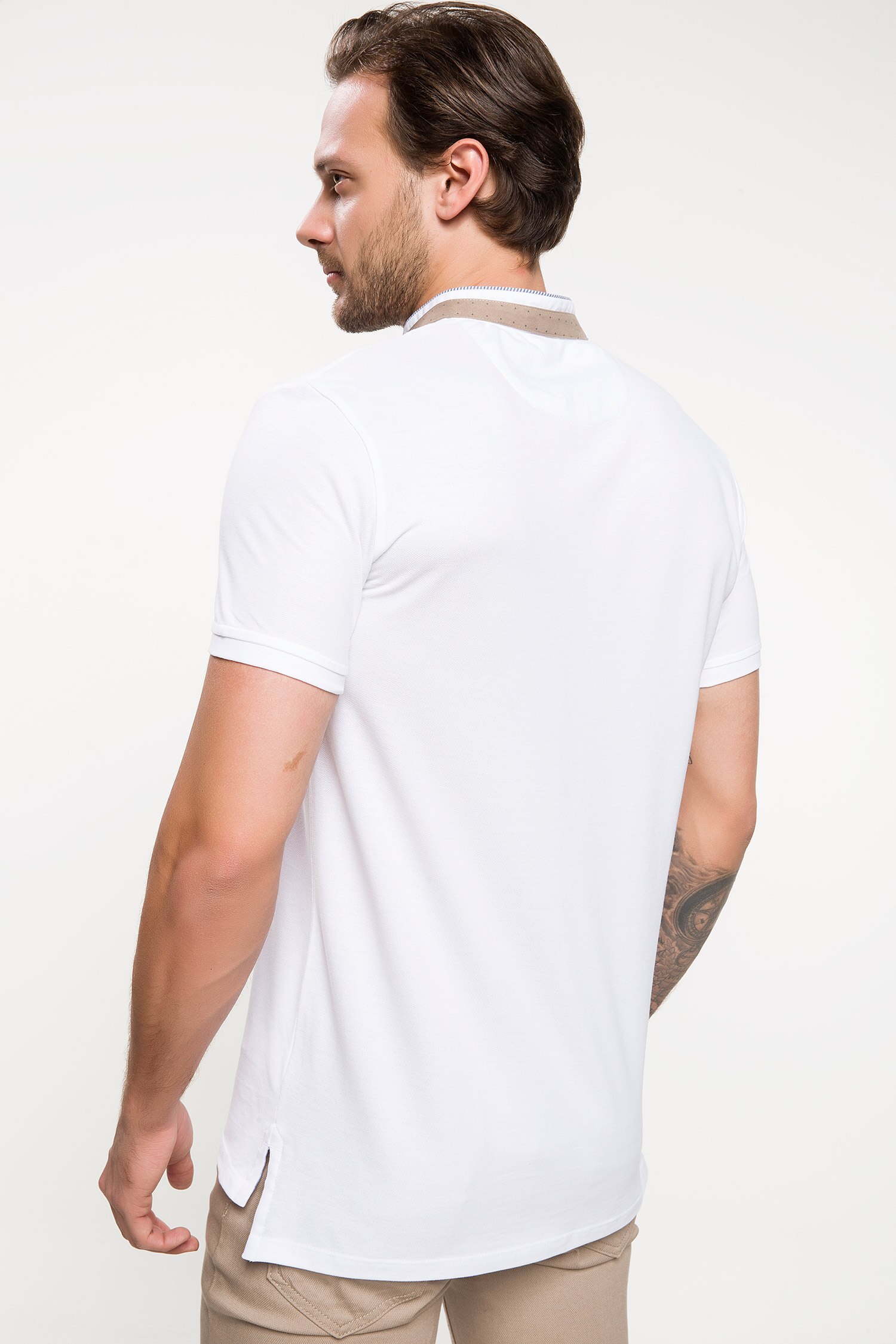 Defacto Yaka Detaylı Slim Fit Polo T-shirt. 4