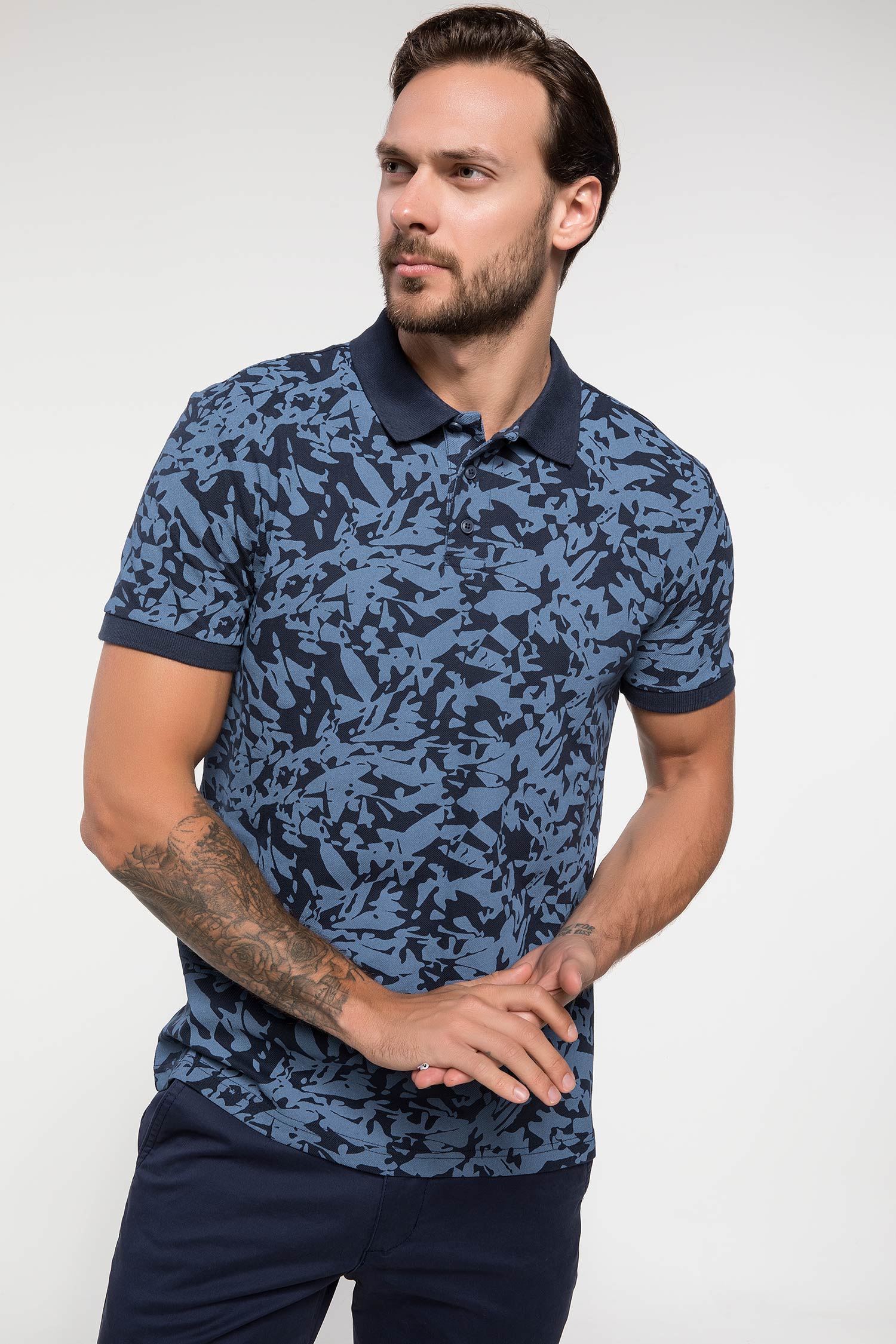 Defacto Desenli Polo T-shirt. 1