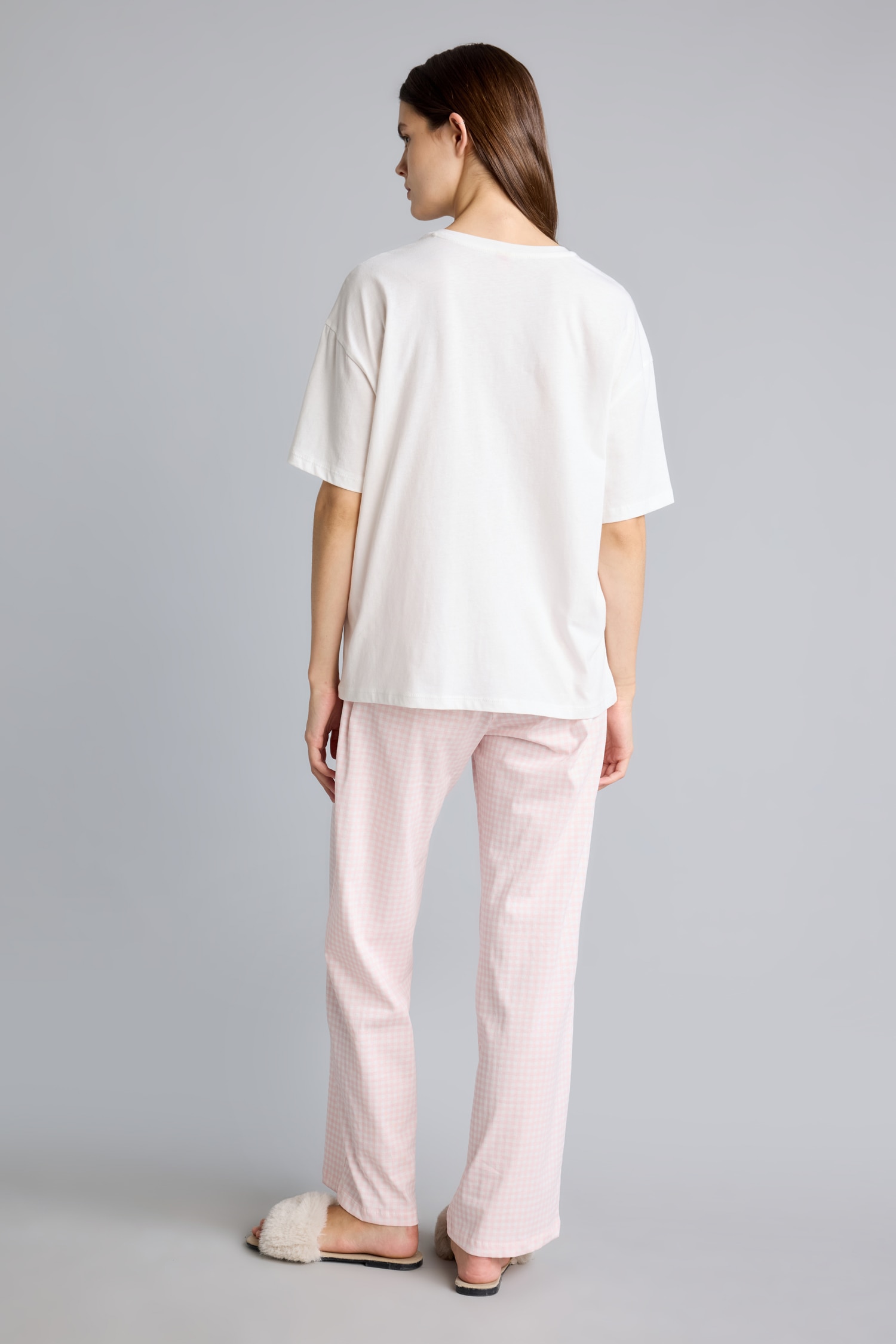 DeFacto Baskılı Regular Fit 2'li Pijama Takımı görsel 6