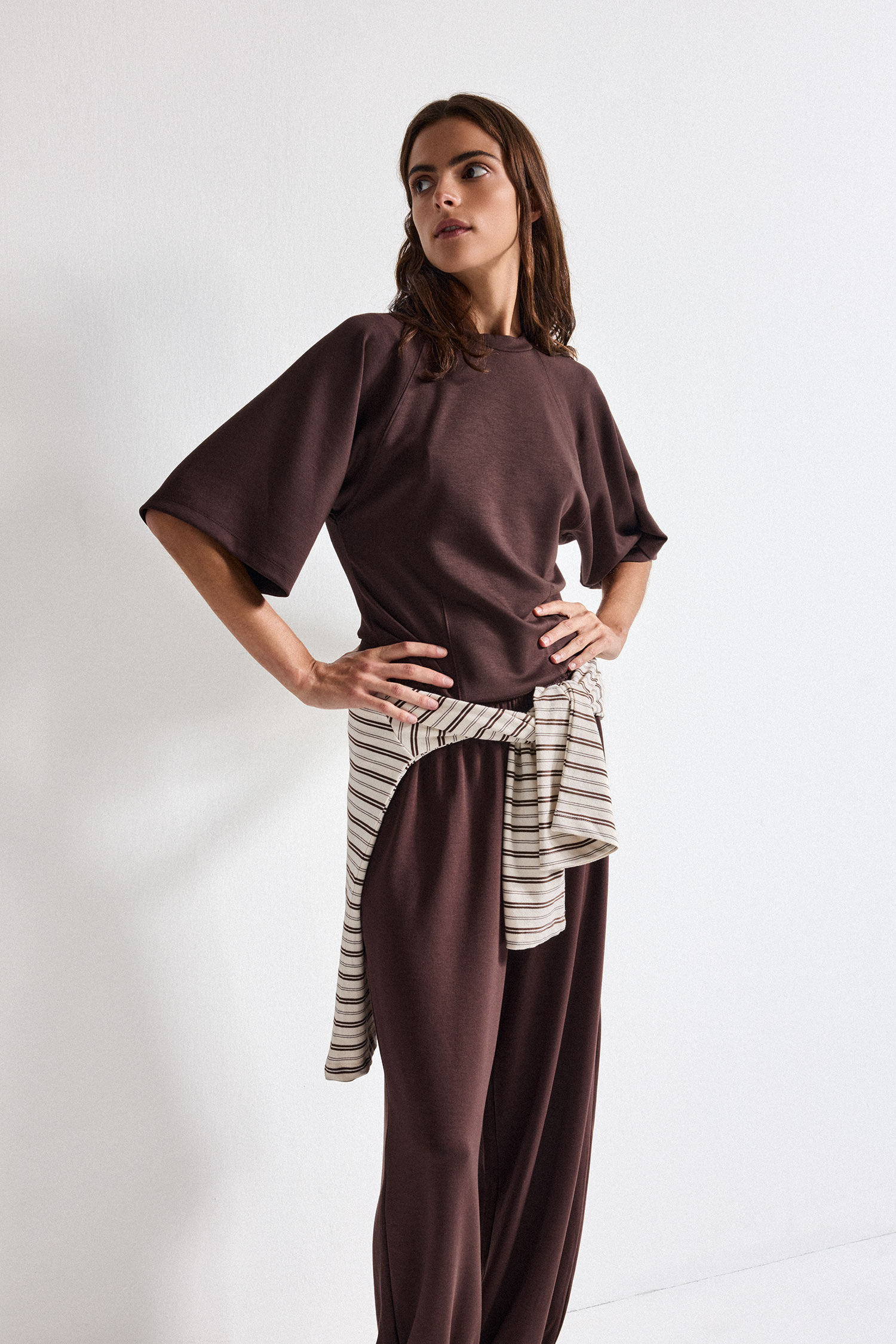 DeFacto Regular Fit Dikiş Detaylı Basic Tişört görsel 3