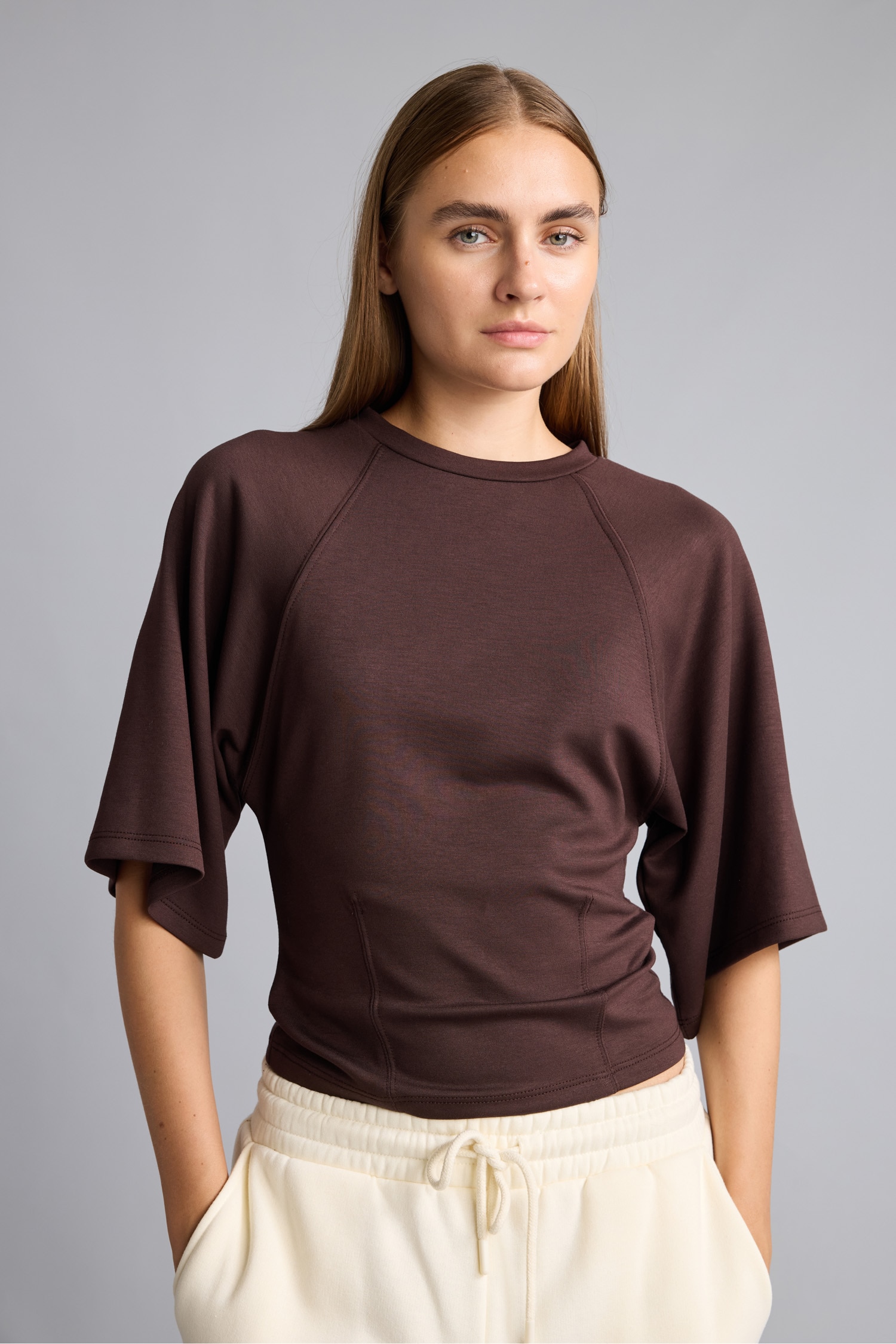 DeFacto Regular Fit Dikiş Detaylı Basic Tişört görsel 6