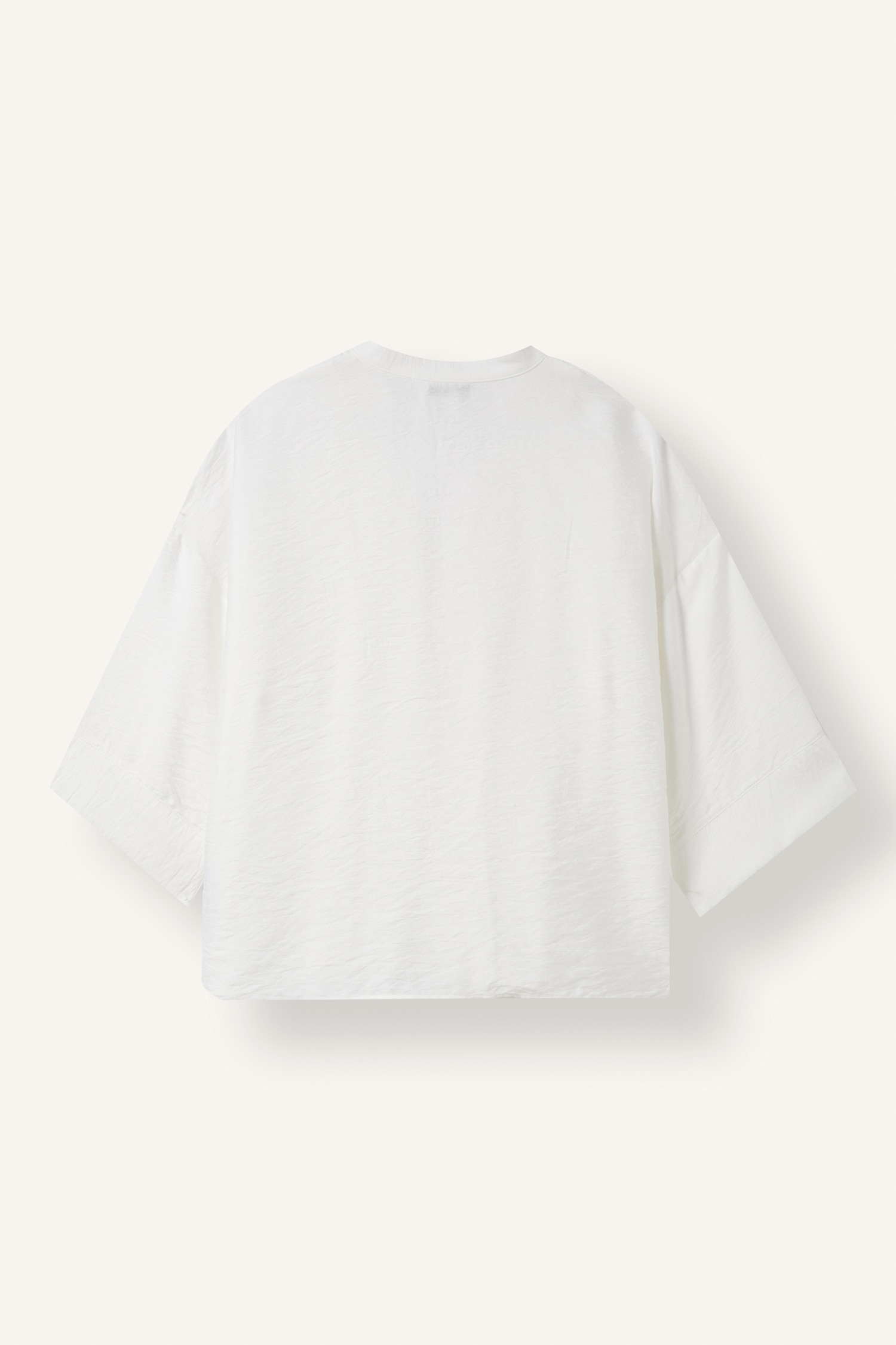 DeFacto Brit Düğmeli Oversize Uzun Kollu Basic Bluz görsel 2