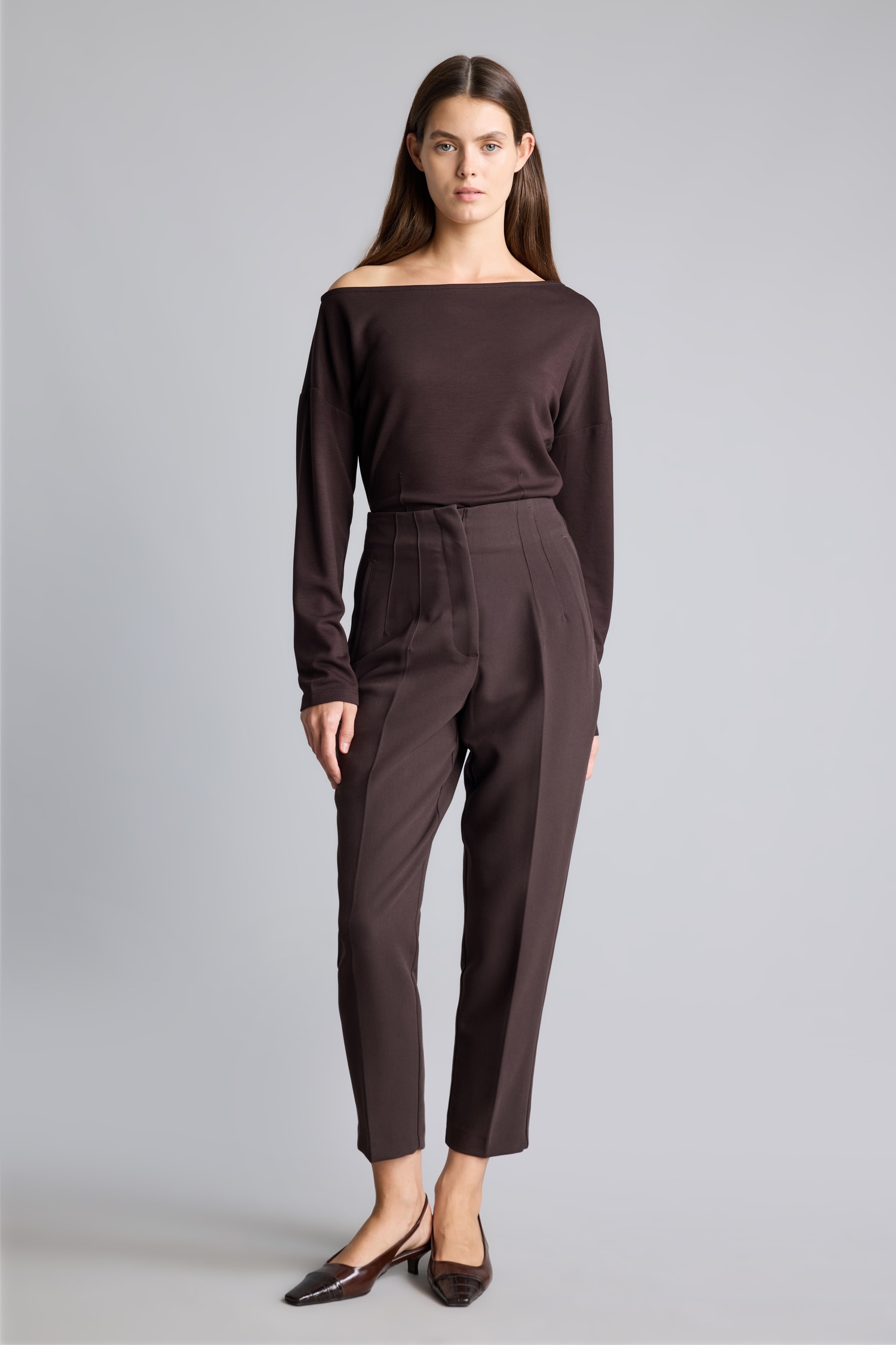 DeFacto Slim Fit Tek Omuz Basic Sweatshirt görsel 2