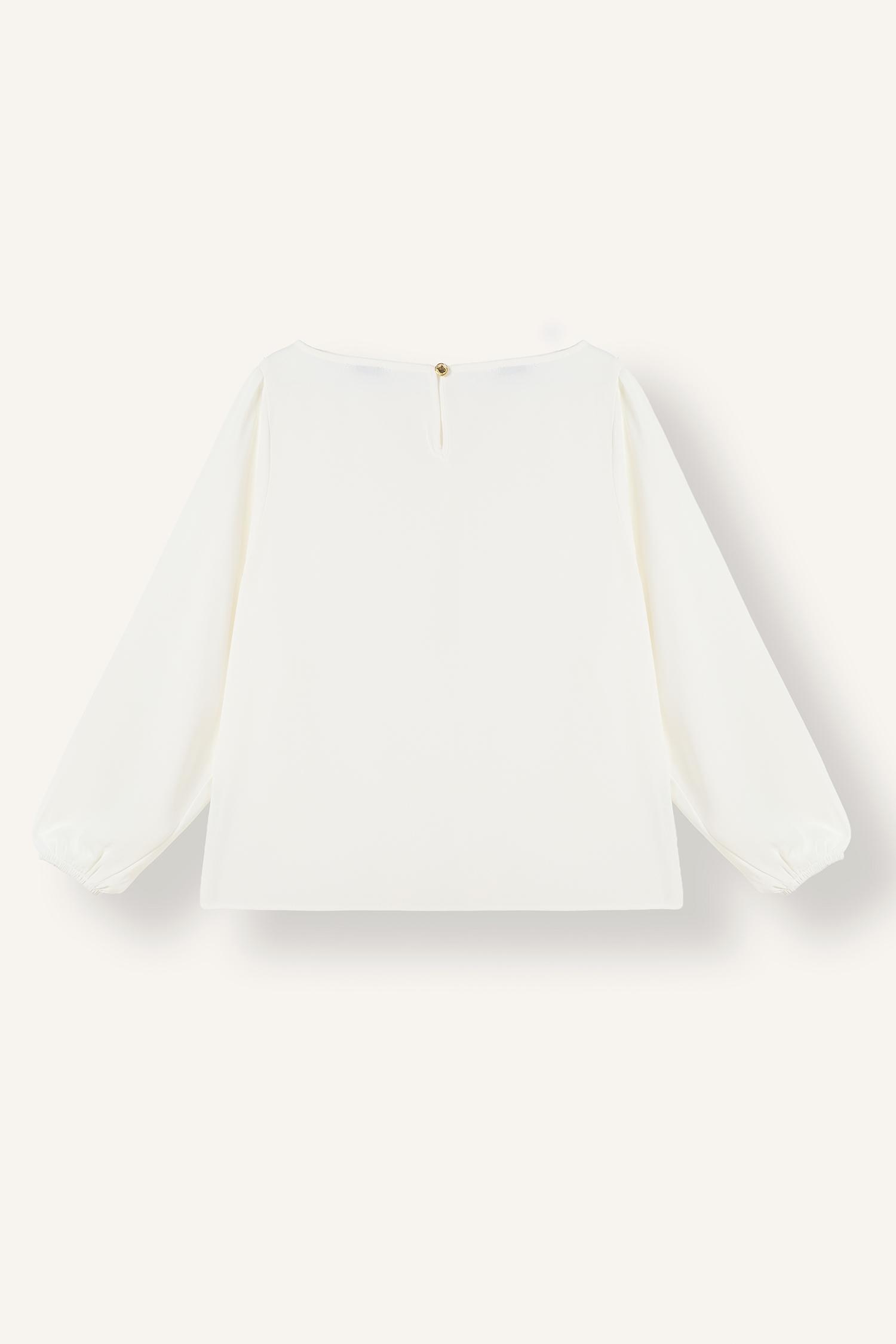 DeFacto Oversize Yırtmaç Kollu Krep Basic Bluz