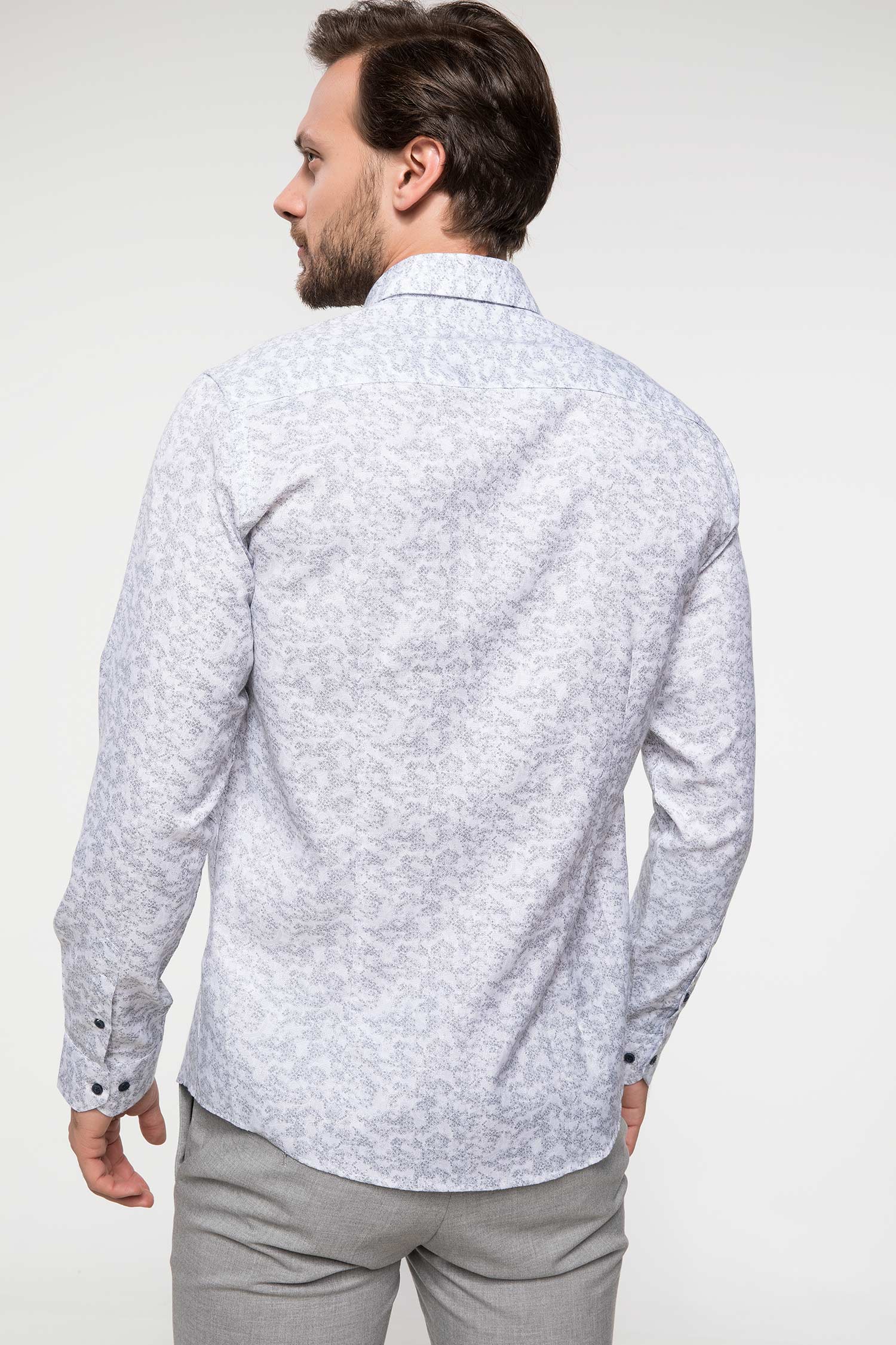 Defacto Desenli Modern Fit Gömlek. 3