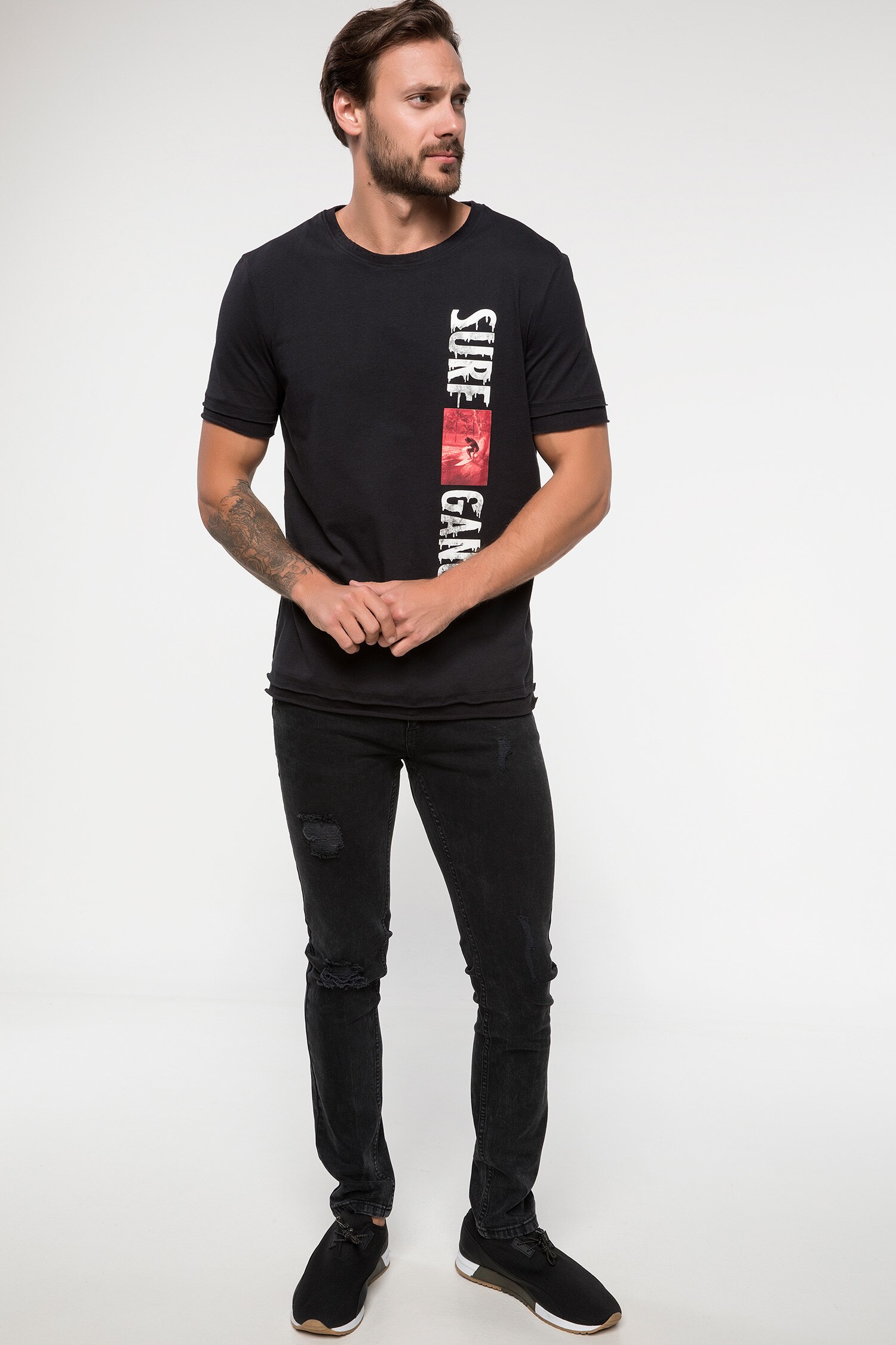 Defacto Baskılı T-shirt. 2