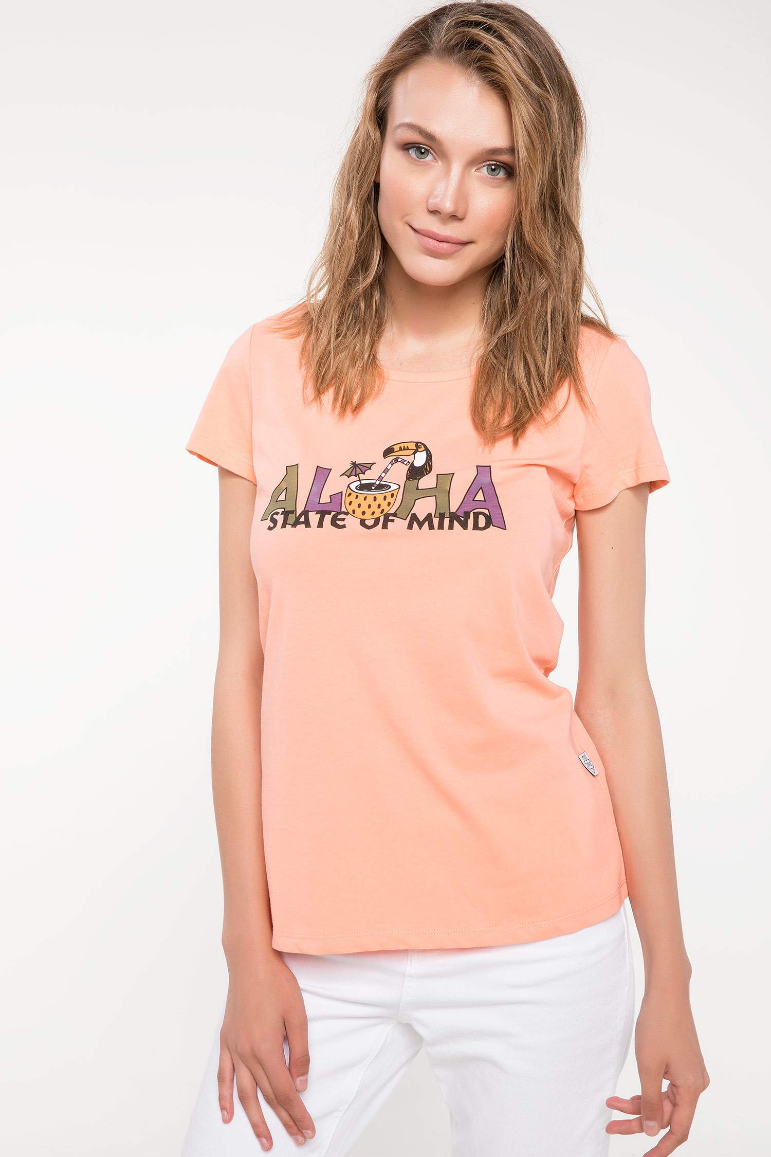 Defacto Baskılı T-shirt. 1