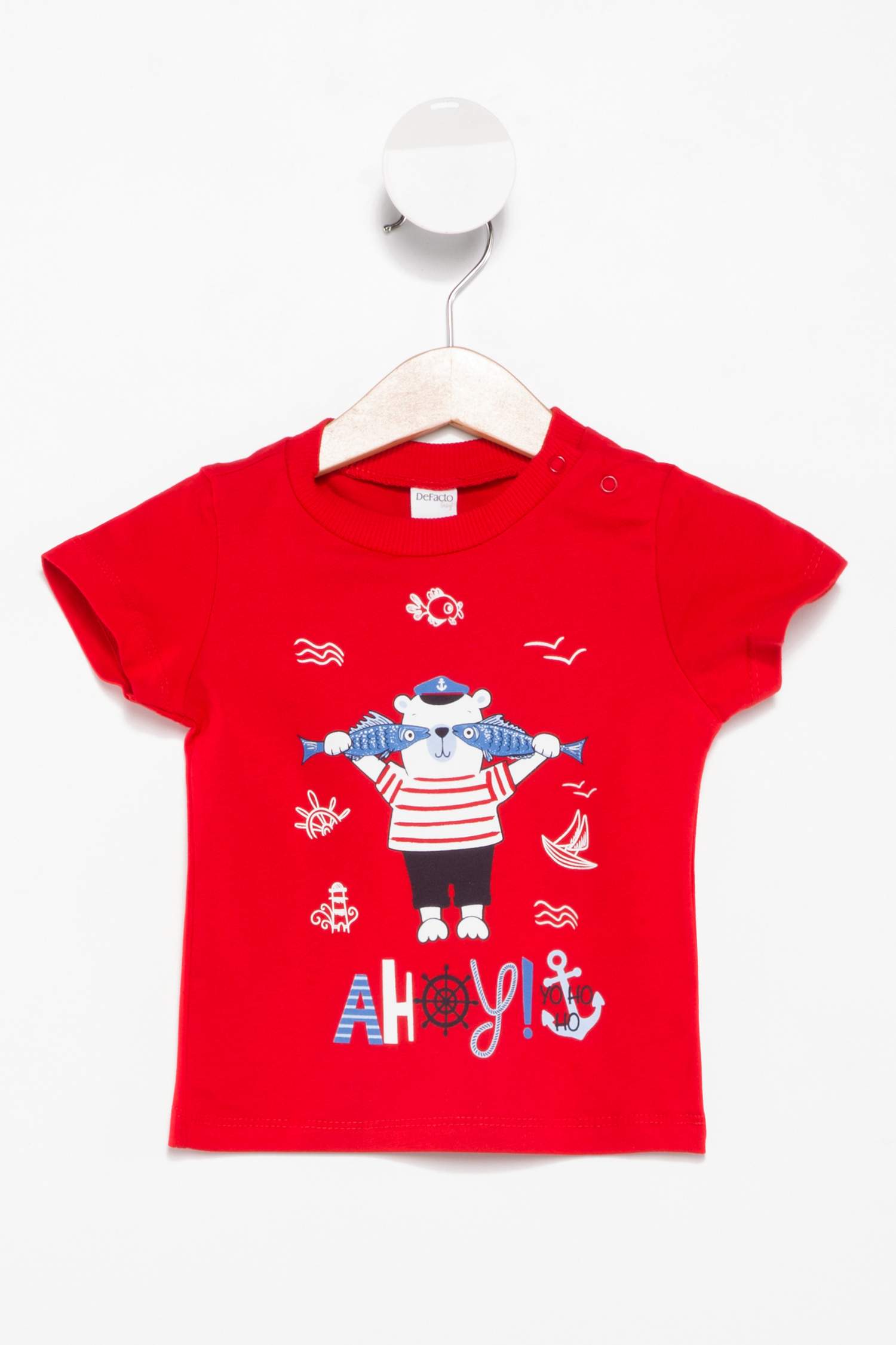 Defacto Baskılı T-shirt. 1