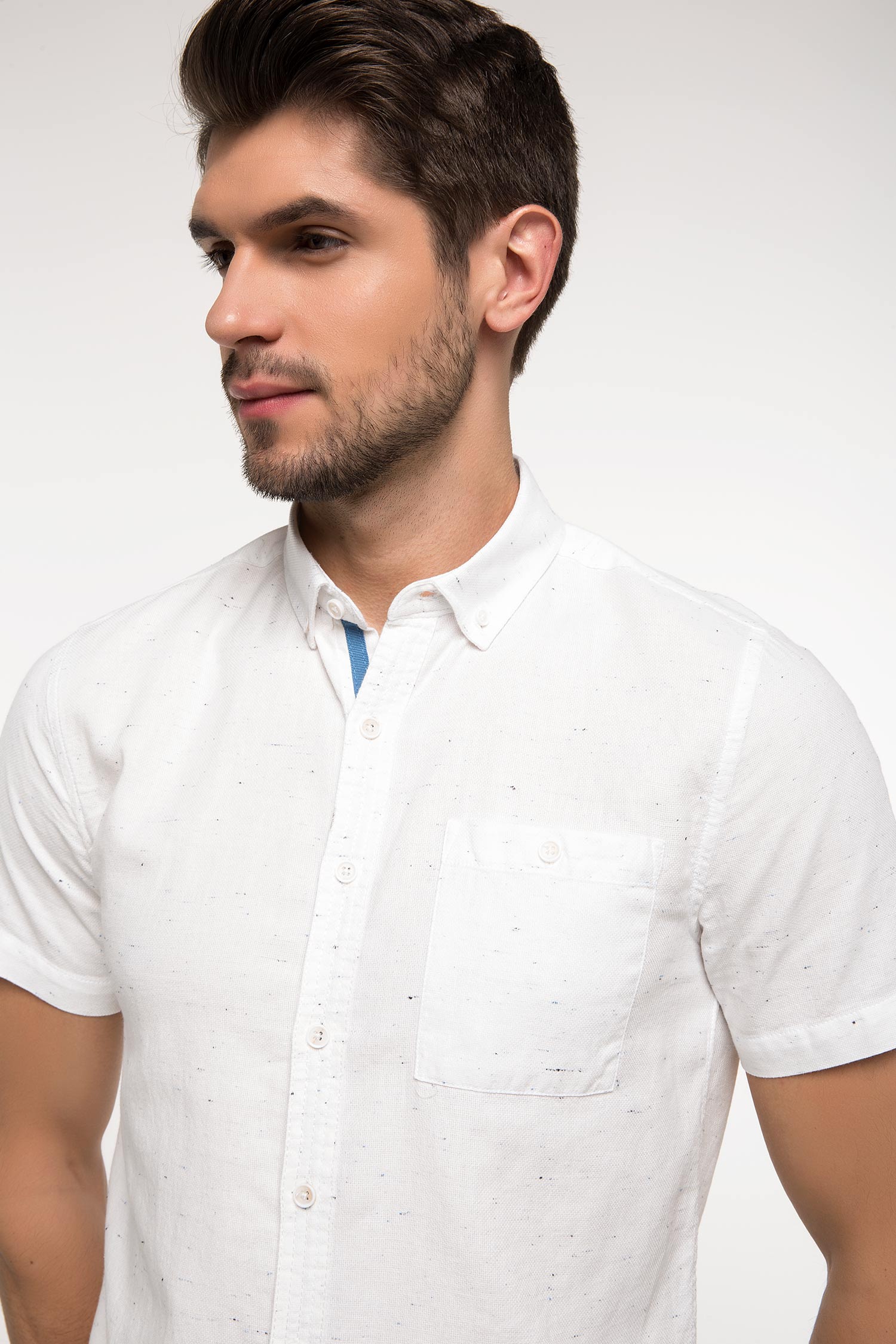 Defacto Tek Cep Detaylı Slim Fit Gömlek. 3