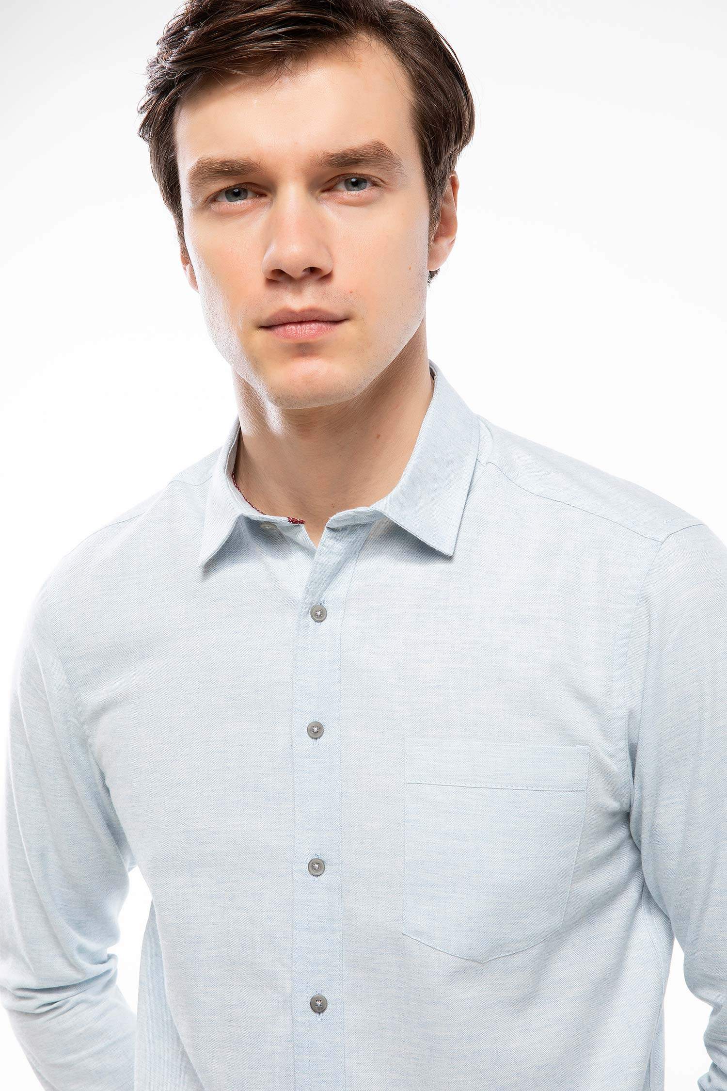 Defacto Polo Yaka Slim Fit Gömlek. 3