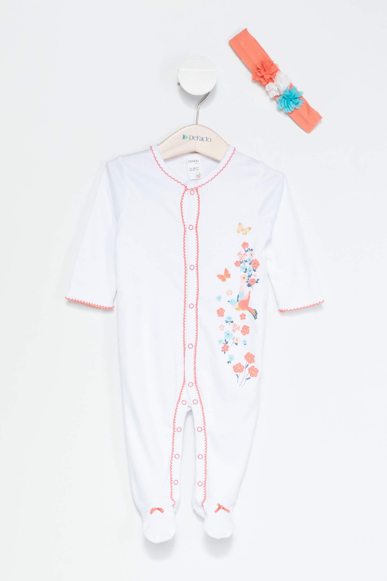 Defacto Kız Bebek Saç Bant Aksesuarlı Set. 1