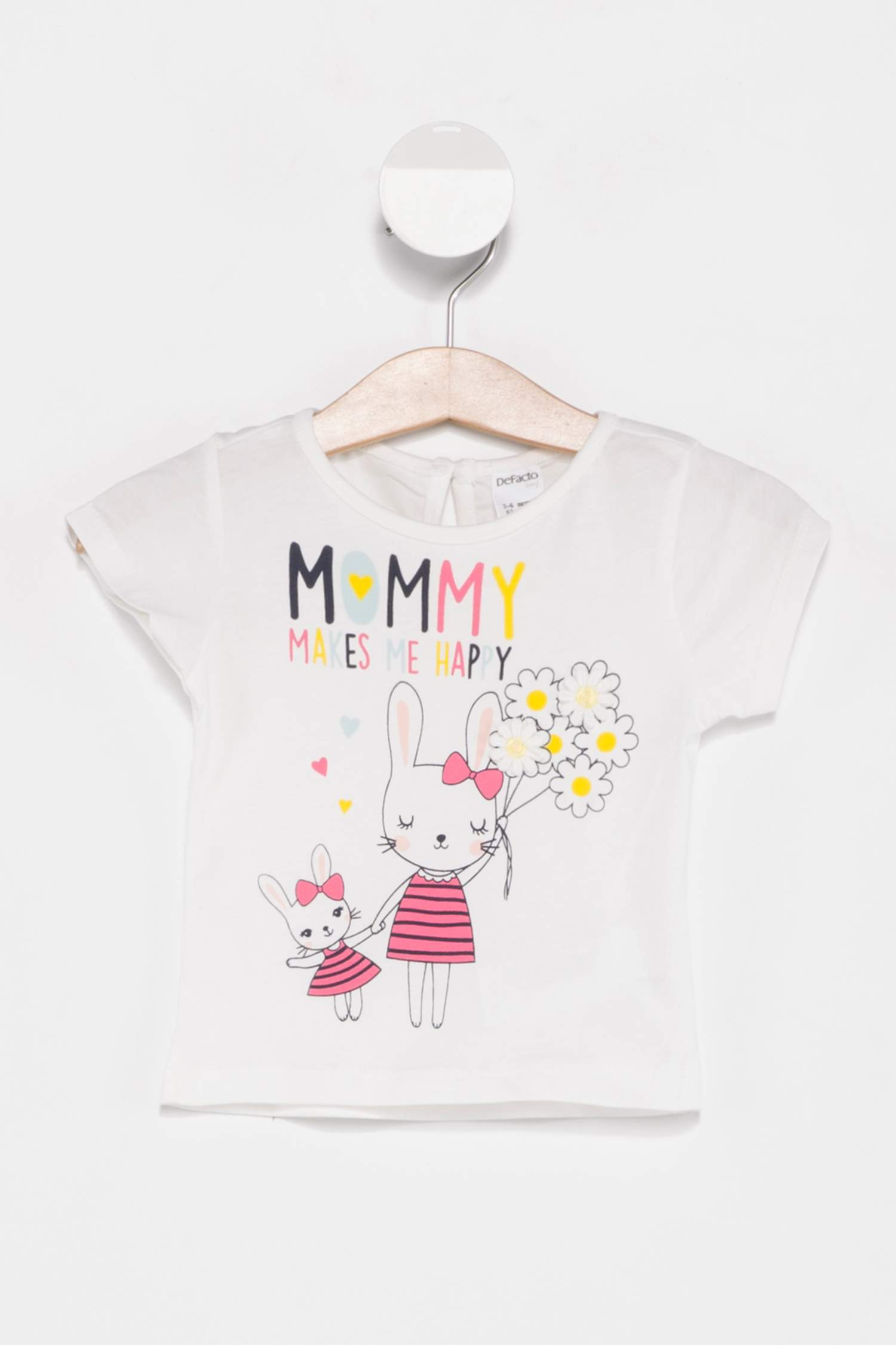 Defacto Baskılı Kısa Kollu T-shirt. 1