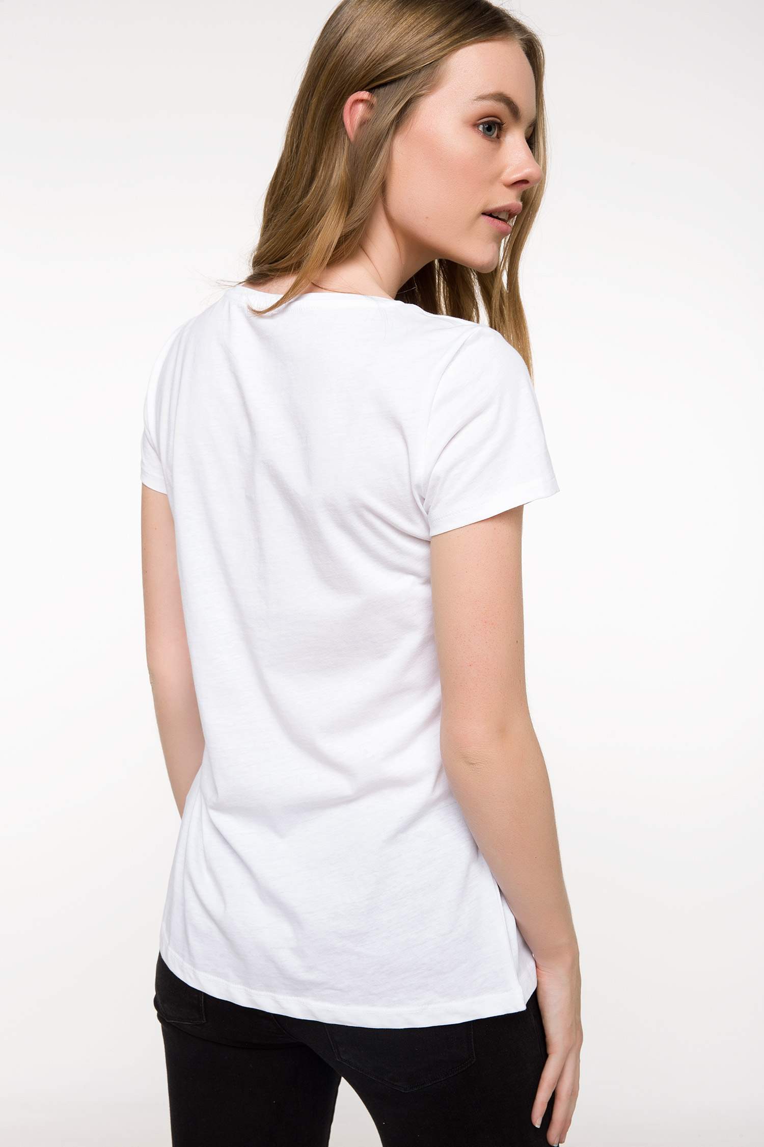 Defacto Baskılı T-shirt. 3