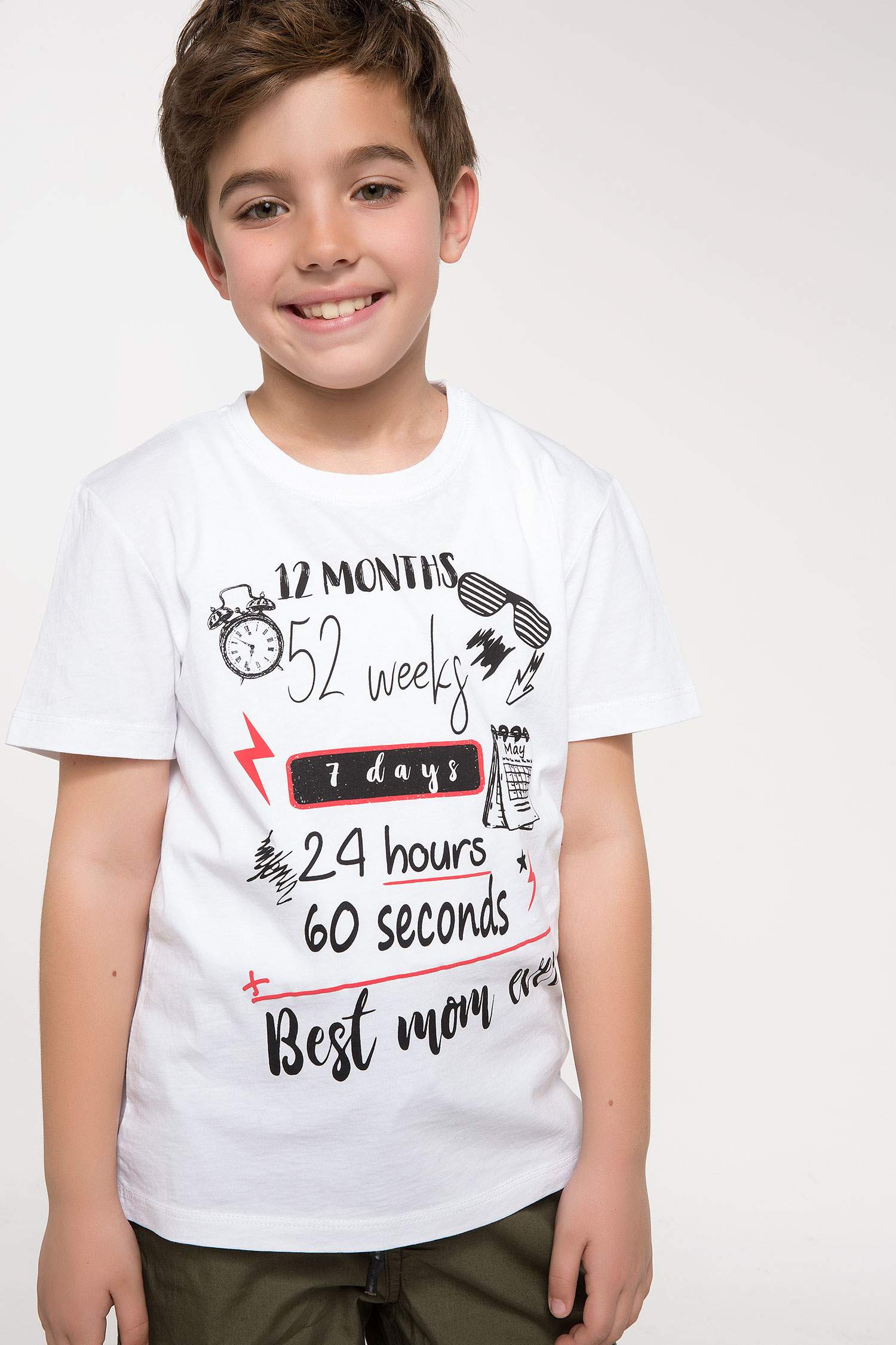 Defacto Baskılı T-shirt. 1