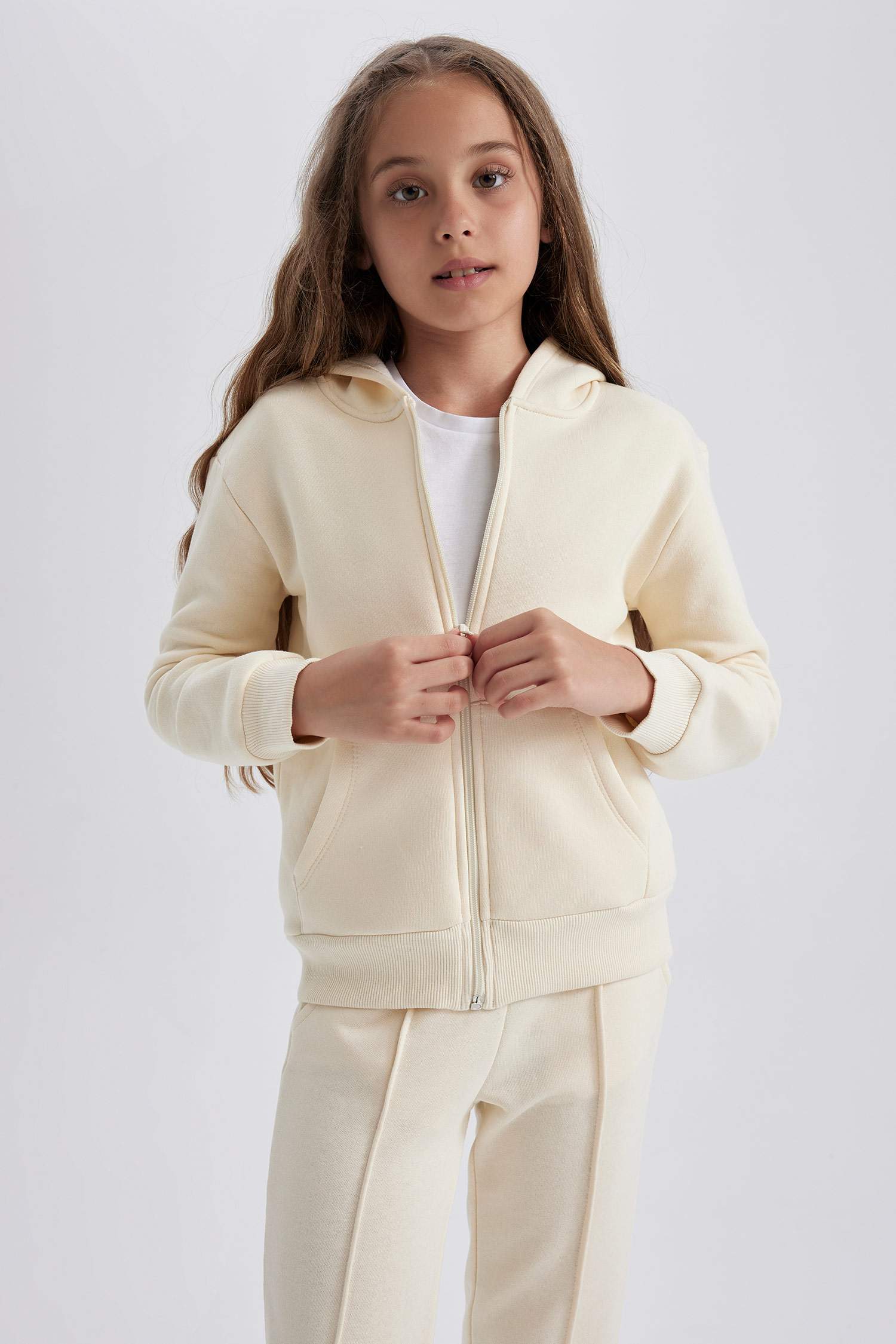 Кардиган с капюшоном для девочек, Школьная коллекция