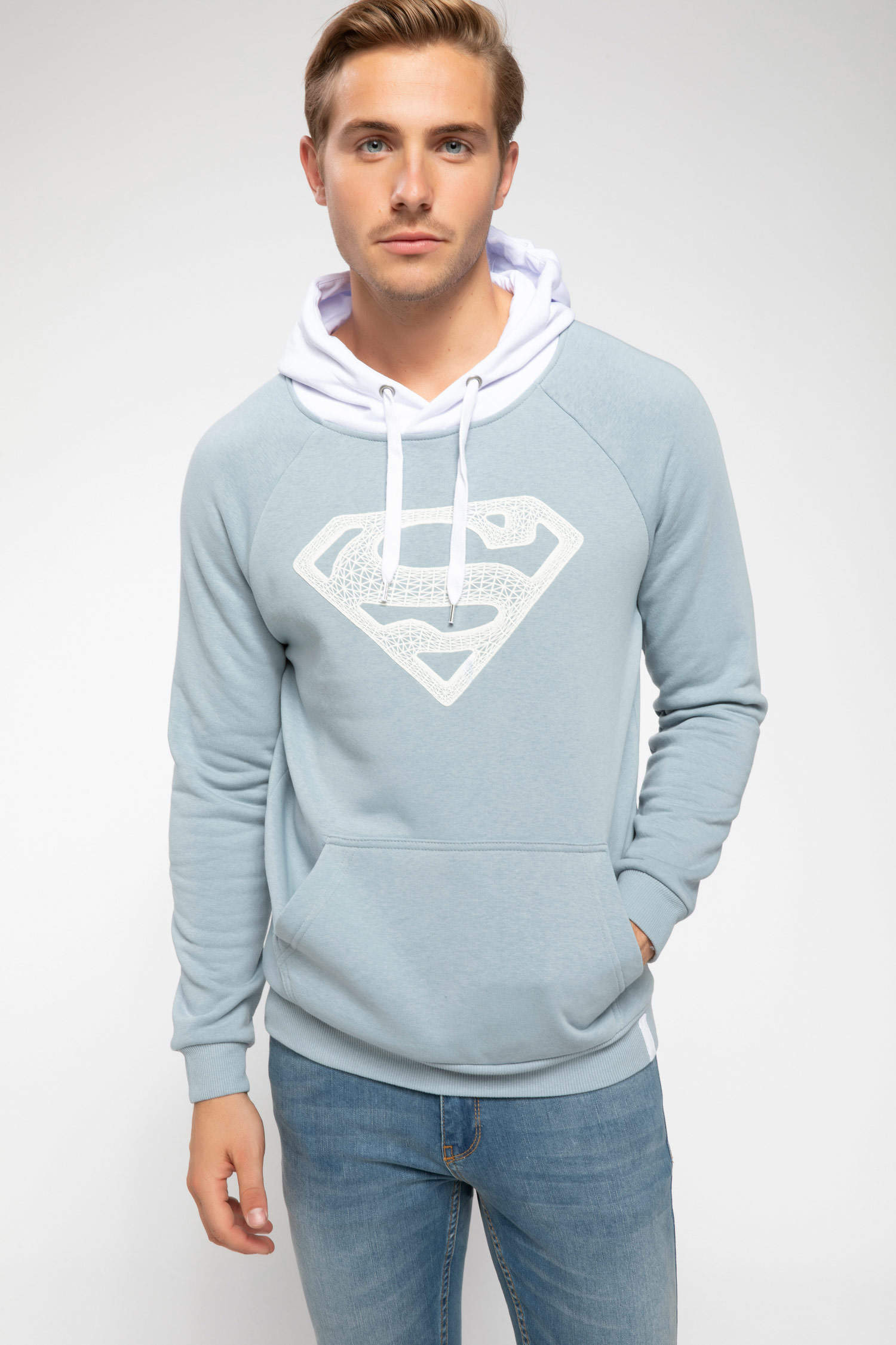 Defacto Süperman Lİsanslı Sweatshirt. 1