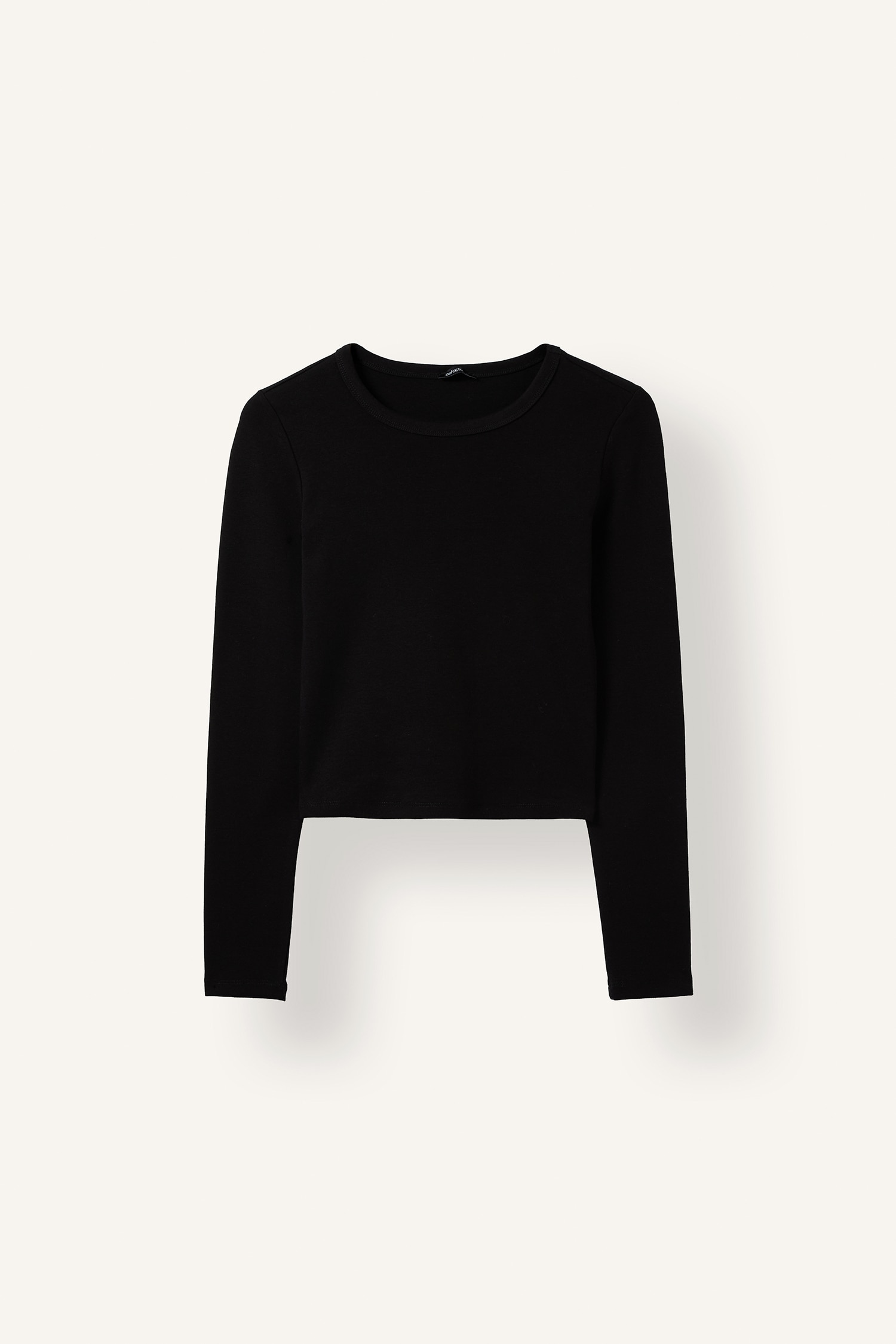 DeFacto Fitted Ribana Uzun Kollu Basic Tişört görsel 6
