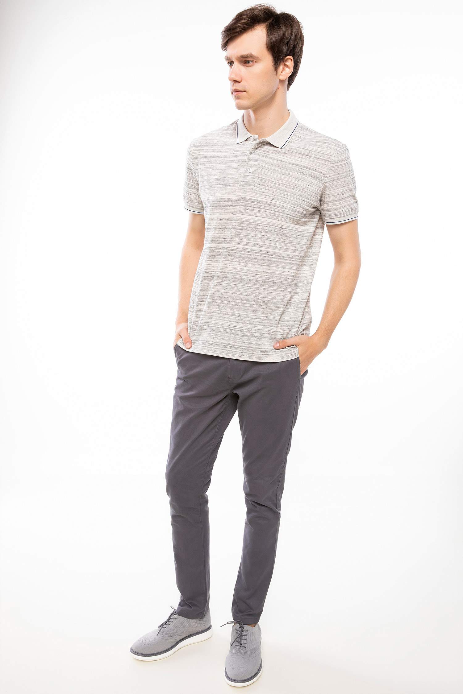 Anthracite Man Bruno Casual Slim Fit 