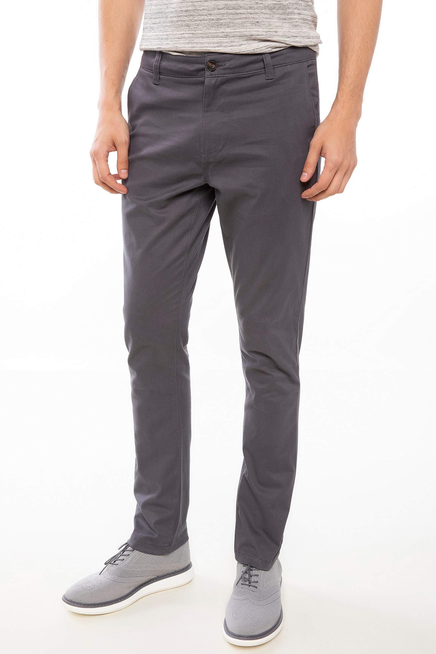 Anthracite Man Bruno Casual Slim Fit 