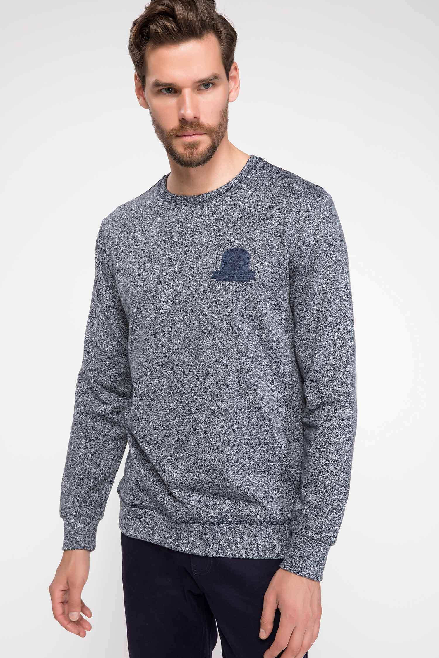 Defacto Pusula Baskılı Sweatshirt. 1