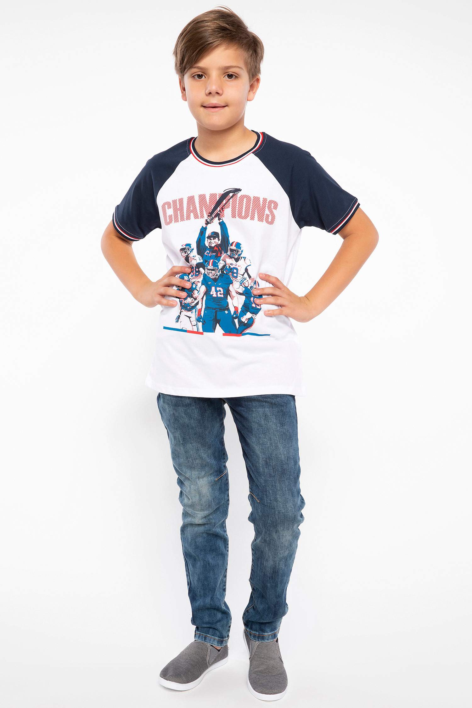 Defacto Erkek Çocuk Baskılı T-shirt. 2