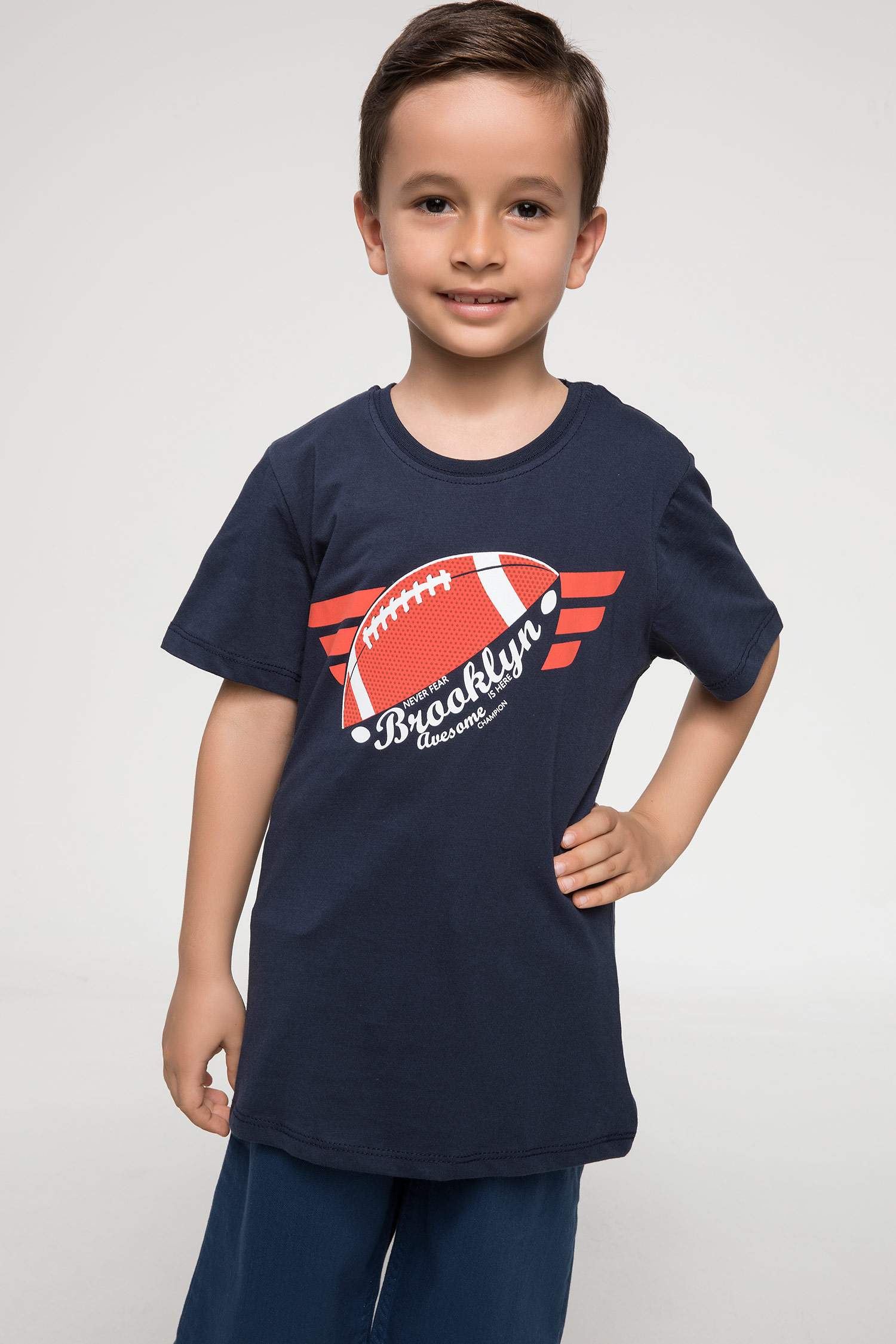Defacto Erkek Çocuk Baskılı T-shirt. 1