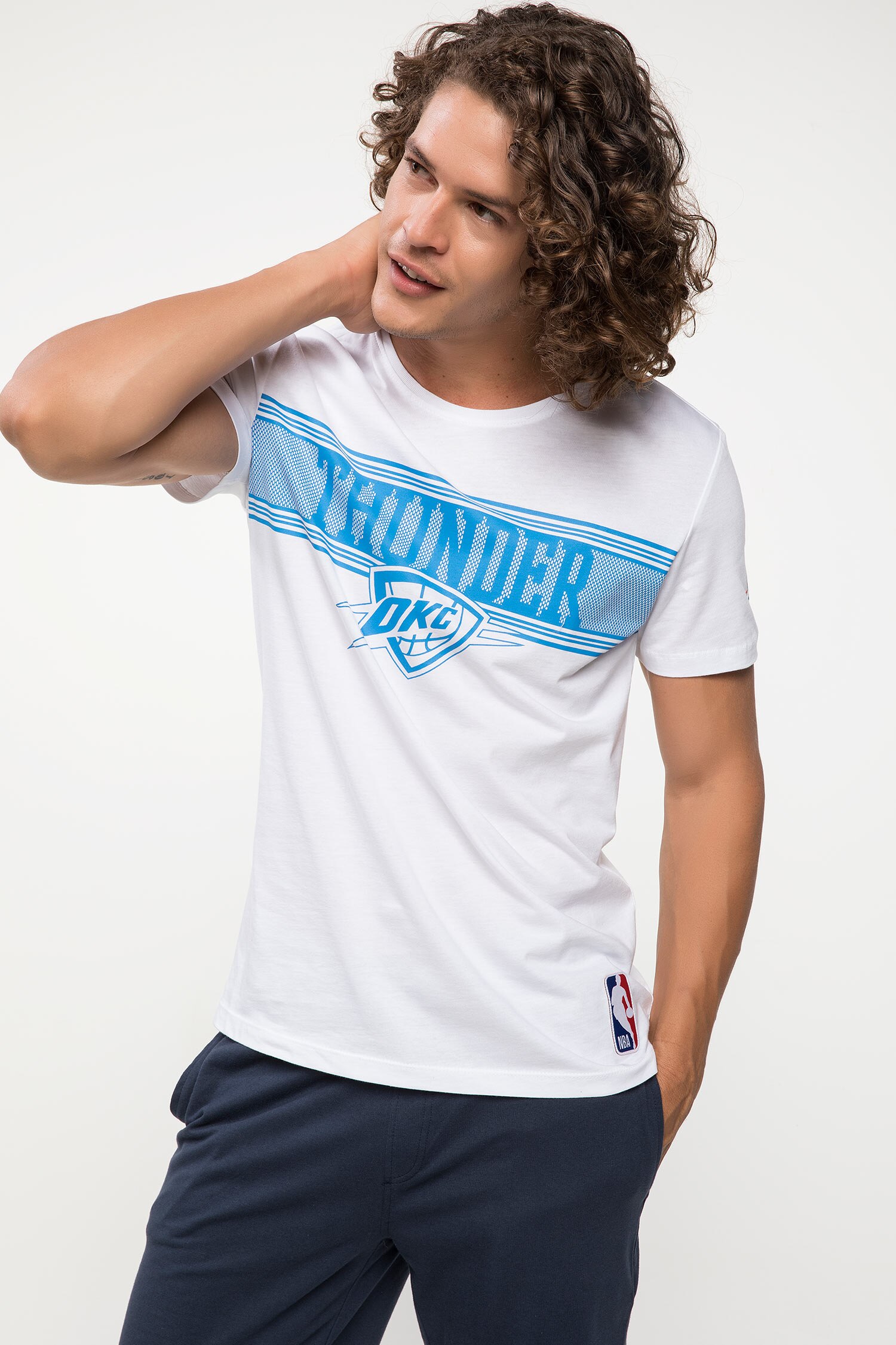 Defacto Lisanslı NBA Oklahoma Baskılı T-shirt. 5