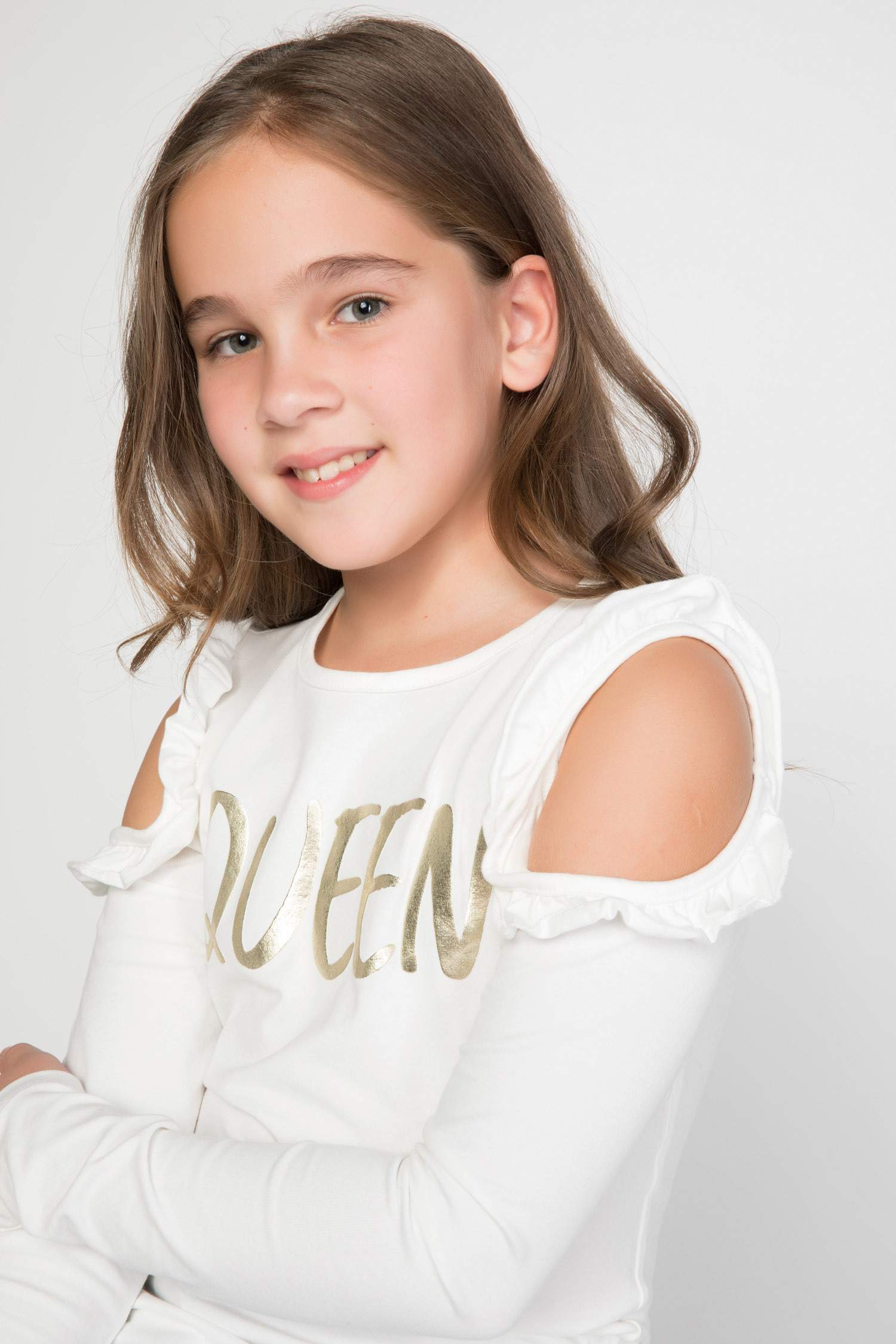 Defacto Yazı Baskılı Omuz Detaylı T-shirt. 1