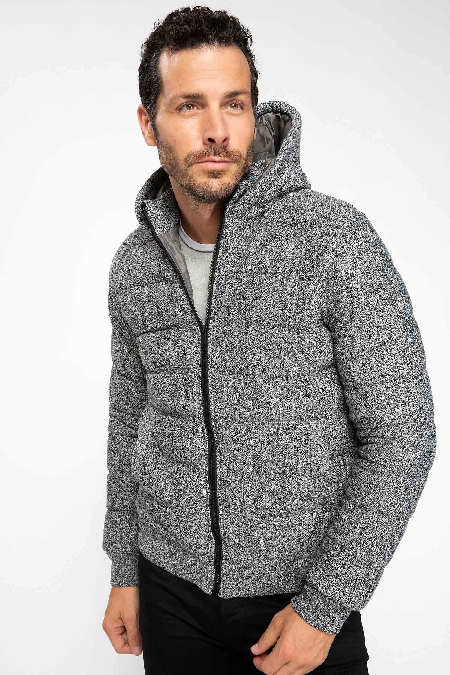 Defacto Fermuarlı Kapüşonlu Hırka. 1