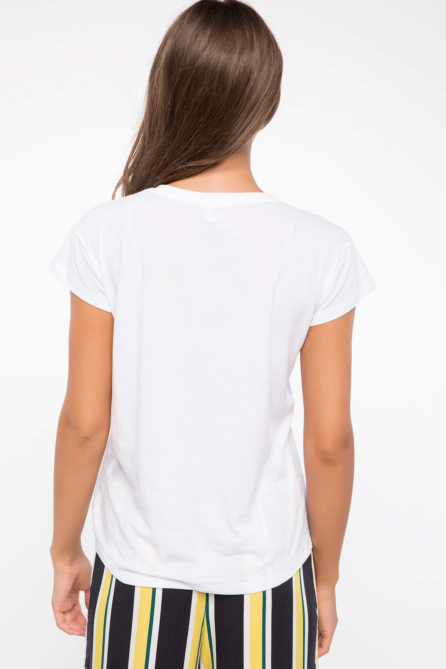 Defacto Baskılı T-shirt. 4