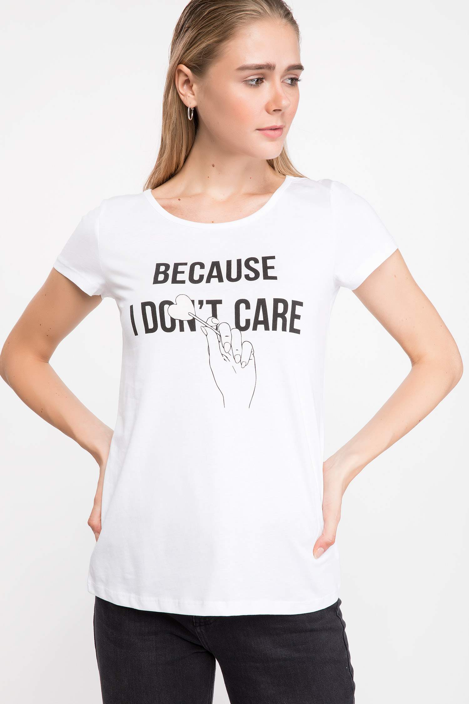 Defacto Renk Değiştiren Slogan Baskılı T-shirt. 3