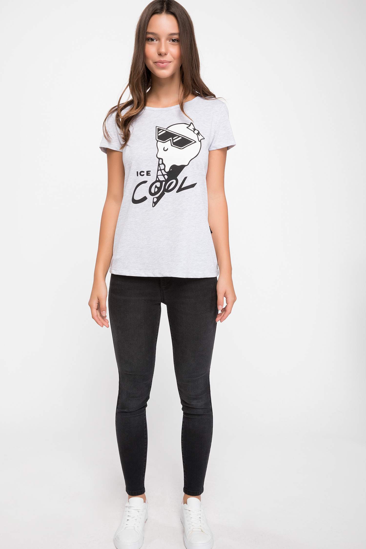 Defacto Renk Değiştiren Baskılı T-shirt. 2